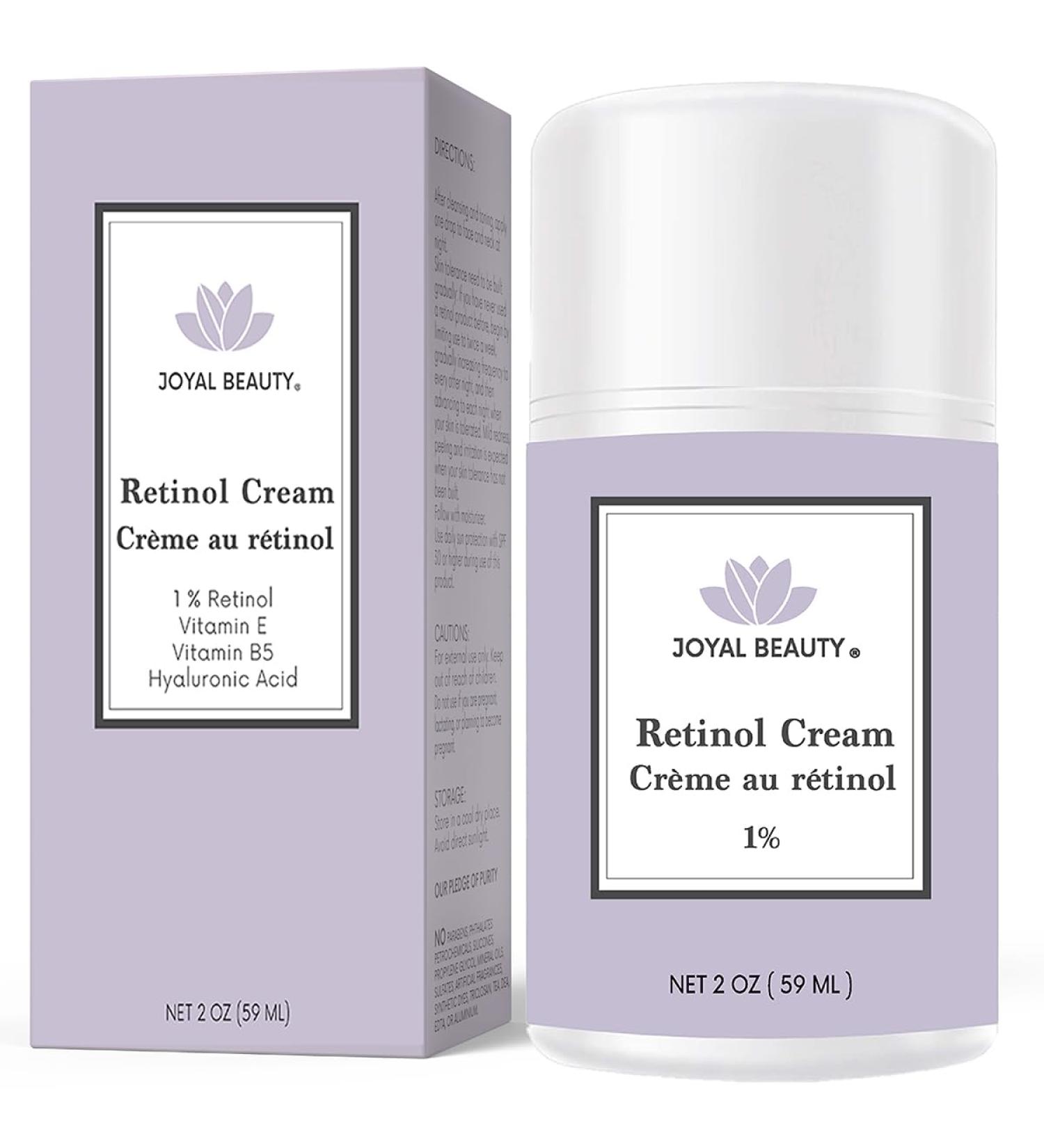 JOYAL BEAUTY Retinol Cream - Anti-Aging Night Moisturizer for Face Neck & Eyes | Reduce Wrinkles & Revitalize Skin - Buy Online on GoSupps.com
