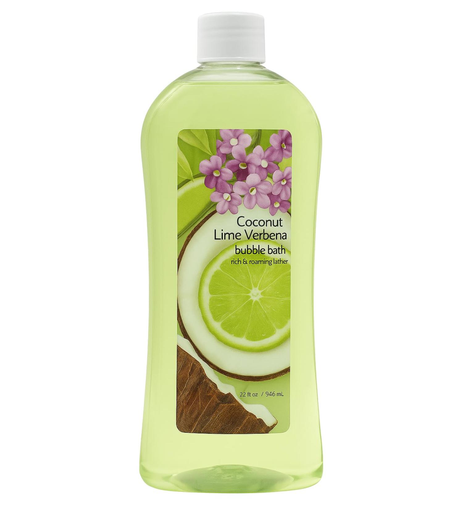 Bubble Bath 32 Oz Large Bulk Bottle | Luxurious Bubble Bath for Adults | Relaxing & Moisturizing | Refreshing Coconut Lime I Spa Feel I Value Bottle - Buy Online on GoSupps.com
