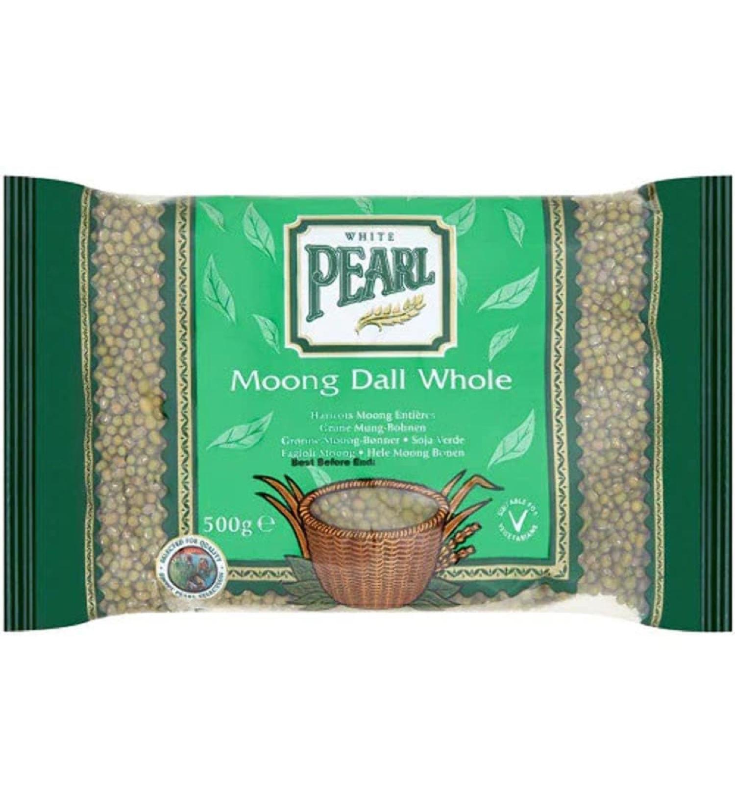 White Pearl Moong Whole 500g-Food