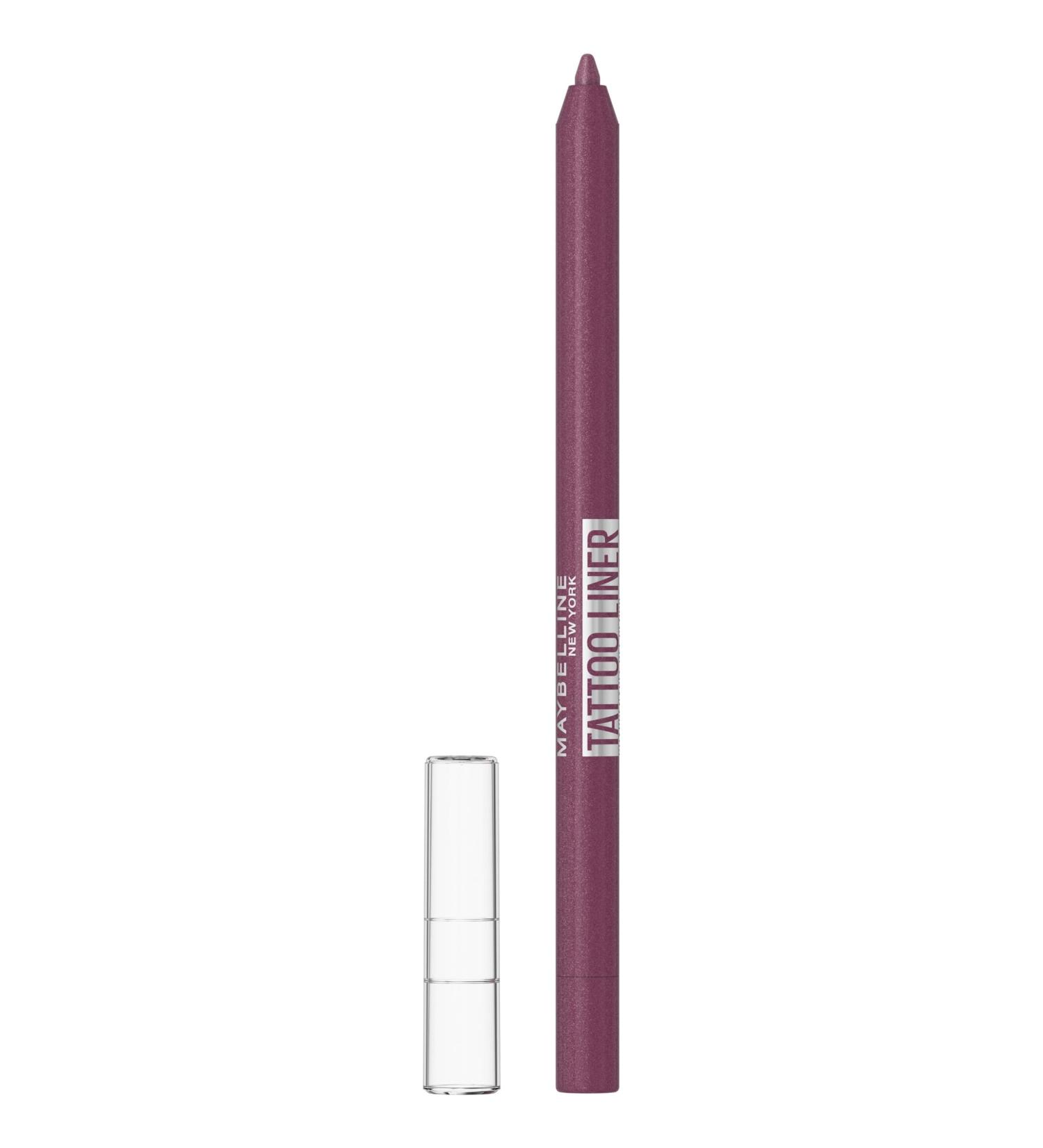 Maybelline New-York - Tattoo Effect Eye Gel Pencil - Waterproof & 36h Hold - Tattoo Liner - Shade: Burgundy Bliss - Buy Online on GoSupps.com