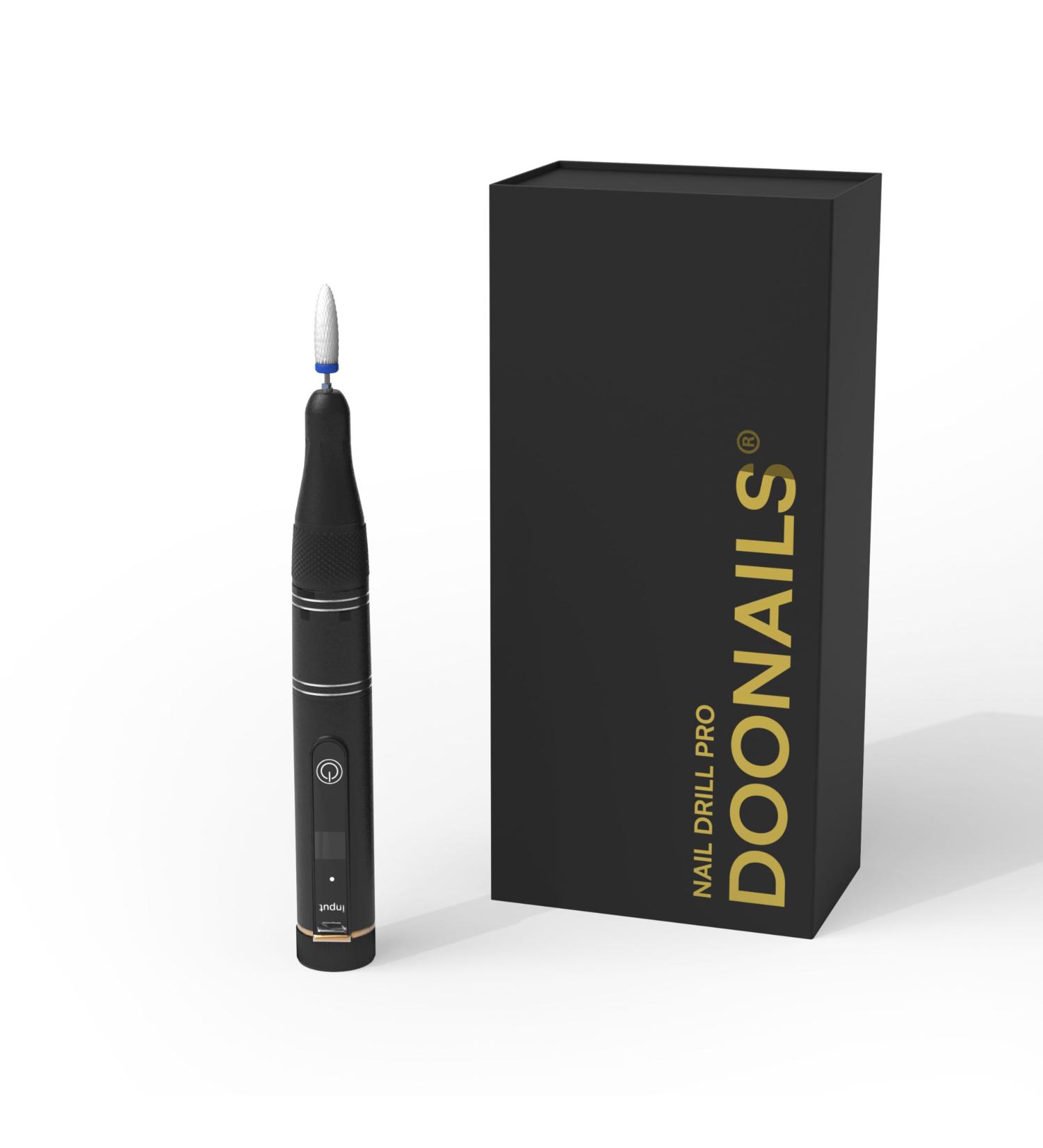 Doonails - PRO Electric Nail File with up to 35000 rpm - Cutter for Gel & Acrylic Nails on Hands and Feet - Wireless Nail Cutter Rechargeable for Mani & Pedicure Set - Buy Online on GoSupps.com