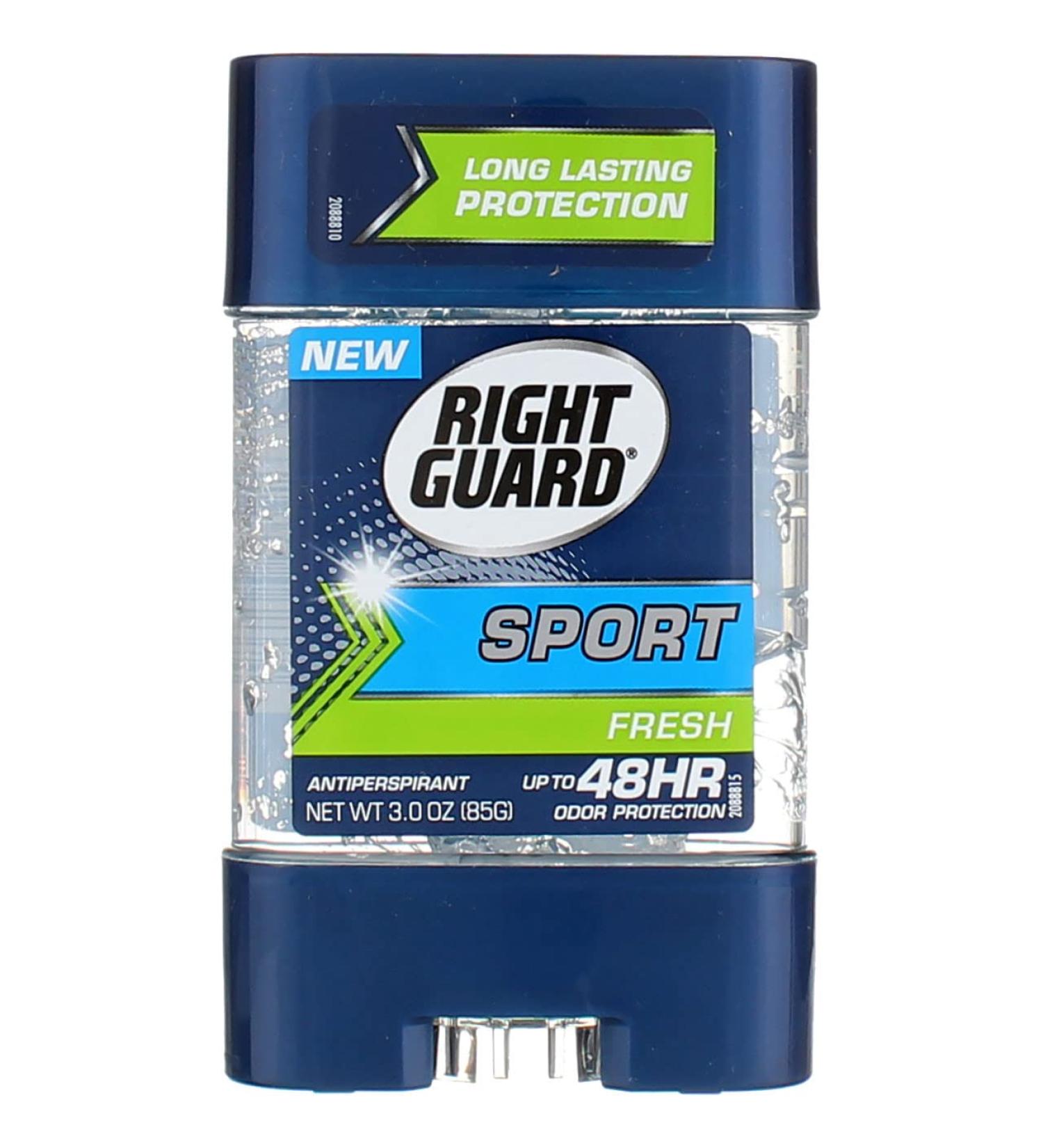 Right Guard Sport 3D Odor Defense Anti-Perspirant Deodorant Clear Gel Fresh 3 oz (Pack of 2) - Long Lasting Protection - Buy Online on GoSupps.com