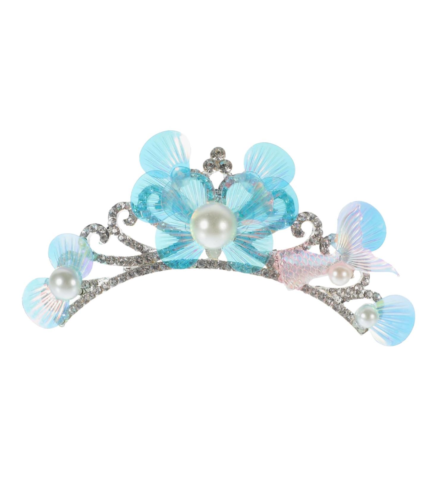 Ipetboom Rhinestone Comb Rhinestone Bobby Pins Headband Wig Hair Pin The Crown Hair Clip Hair Barrettes Tiara Girls Headpiece Girl Hairpiece Metal Rhinestones Miss Hair Comb - Buy Online on GoSupps.com