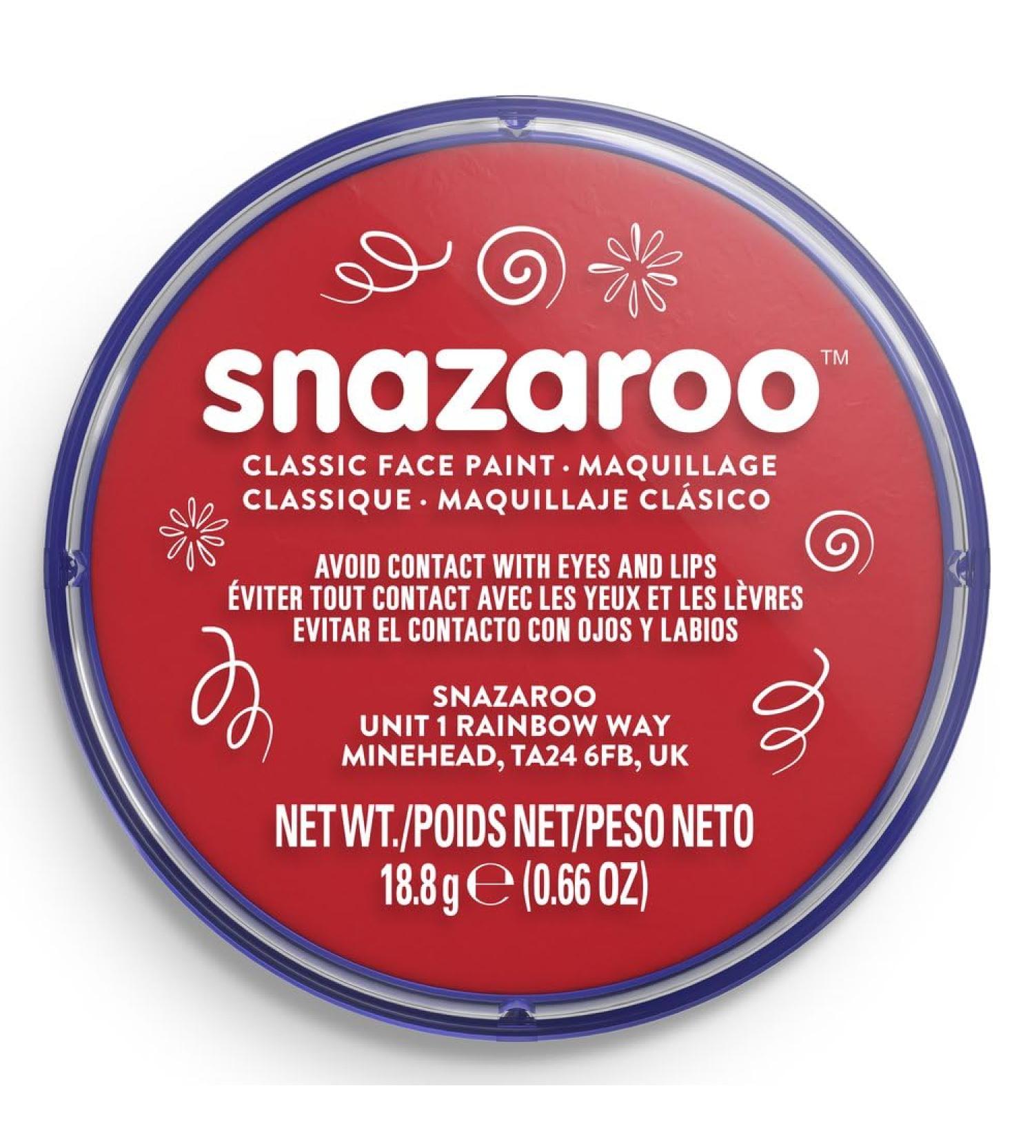 SK INFINITY Classic Red Face and Body Paint 18ml - Professional Water Based Makeup for Adults and Kids - Buy Online on GoSupps.com
