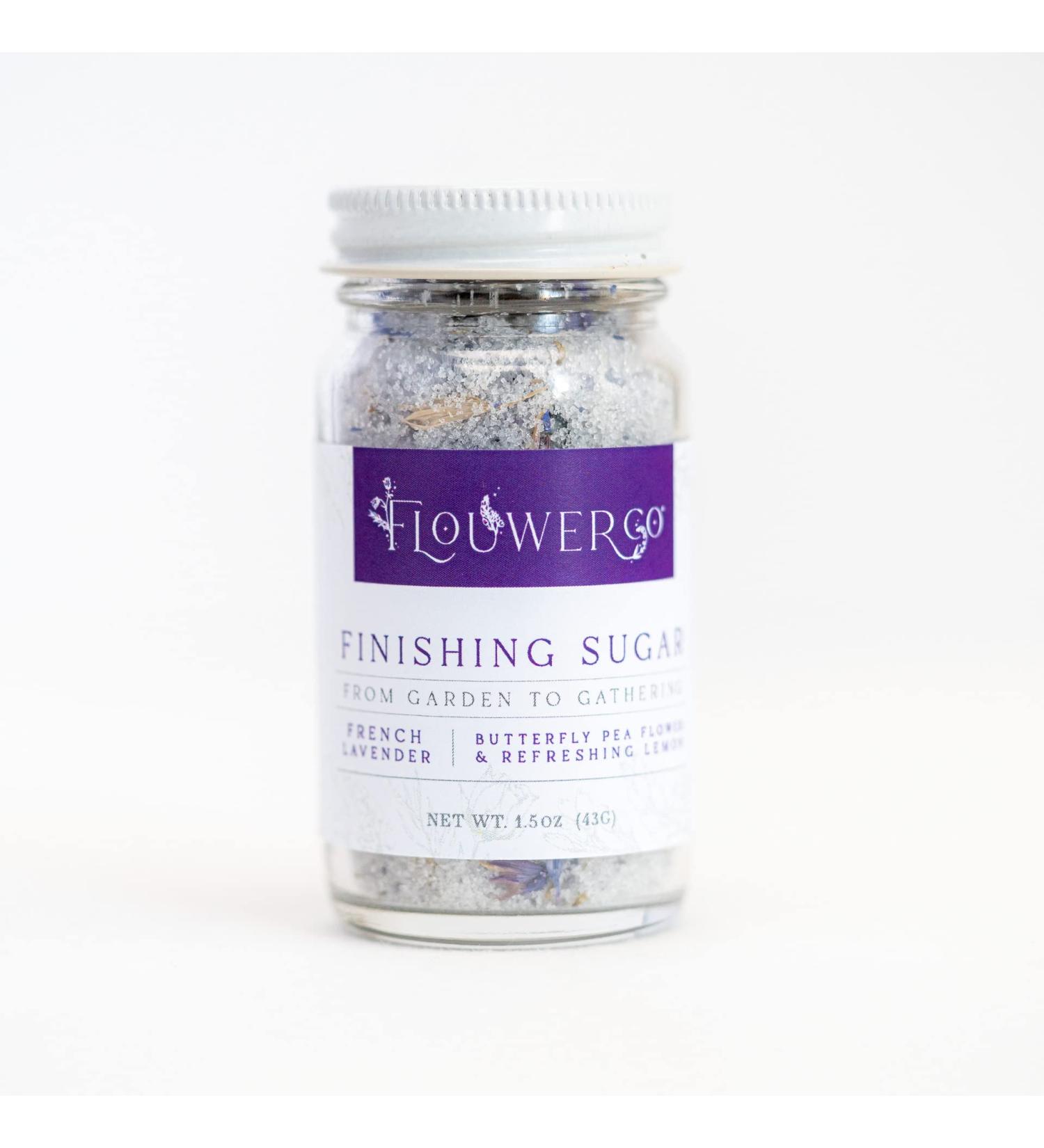 Flouwer Co. French Lavender Finishing Sugar  1.5 Oz. - Buy Online on GoSupps.com