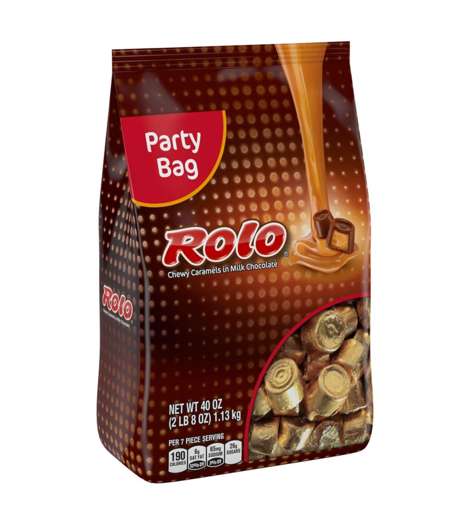 Rolo Gluten Free Chewy Caramels in Milk Chocolate Candy - 40 Ounce Bag, Individually Wrapped - Buy Online on GoSupps.com