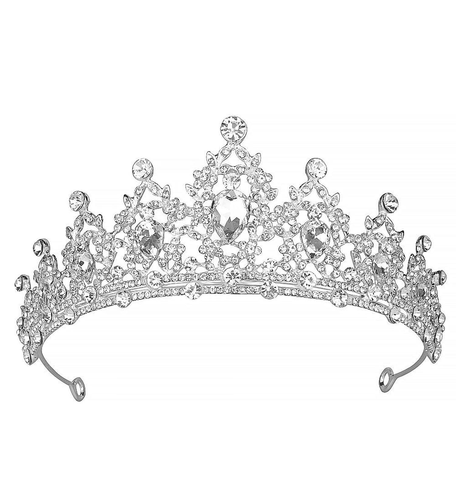 Crown Bride Diadem Crystal Tiara | Elegant Women's Hair Jewelry for Birthdays & Weddings - Perfect Gift - Buy Online on GoSupps.com