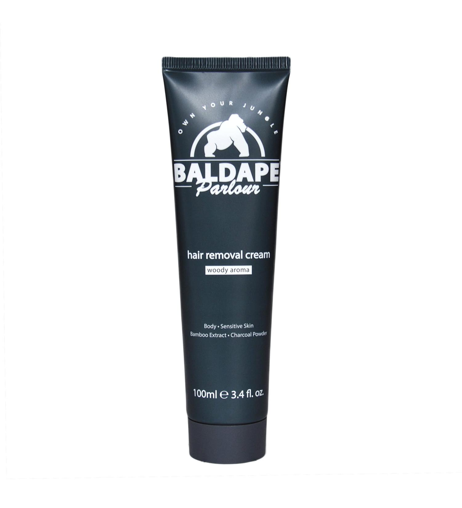 Cosmewax Baldape Parlour Hair Removal Cream for Men Suitable for All Body Areas for Sensitive Skin with Bamboo Extract 100ml - Buy Online on GoSupps.com