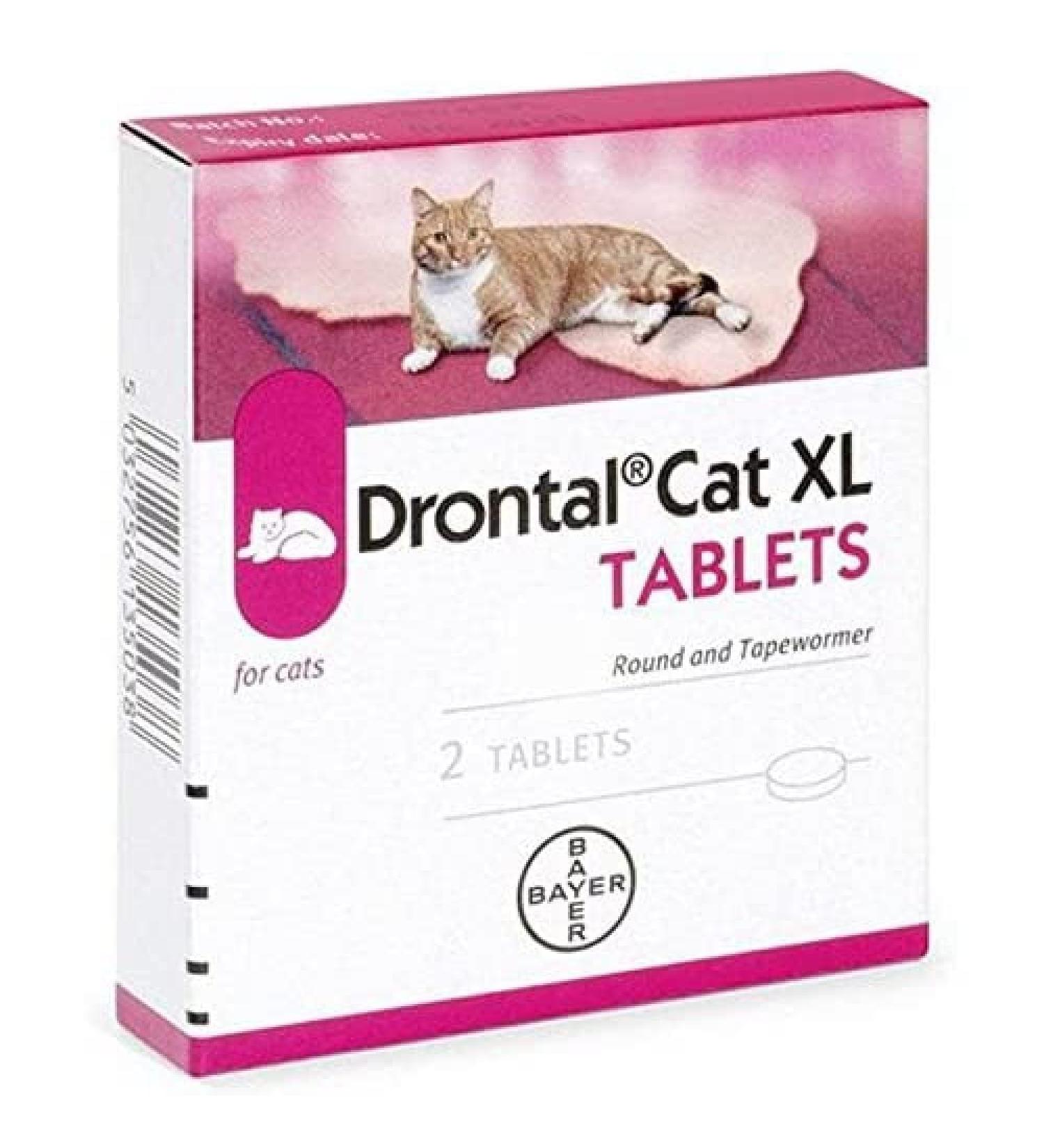 Drontal Tablets x 2 40g - XL Cats (Over 6kg)
