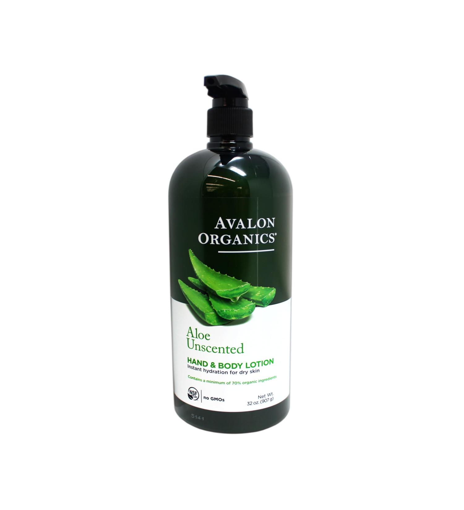 Avalon Organics Hand & Body Lotion for Dry Skin Aloe Unscented 32 OZ - Buy Online on GoSupps.com