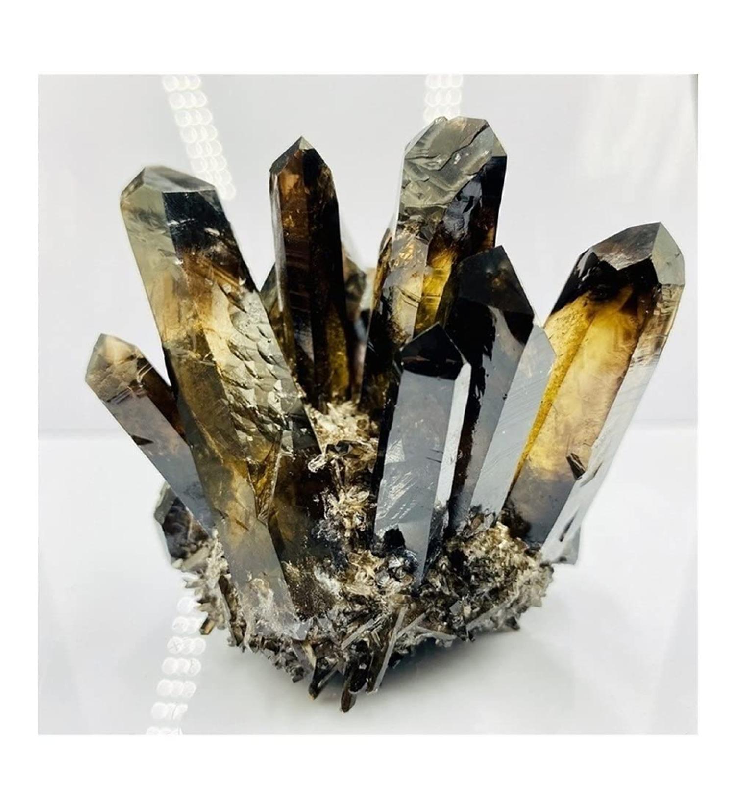 Health & Household Natural Smoky Quartz Crystal Cluster Tea Crystal Specimen Decoration Crystal Cluster (Size : 500g) - Buy Online on GoSupps.com