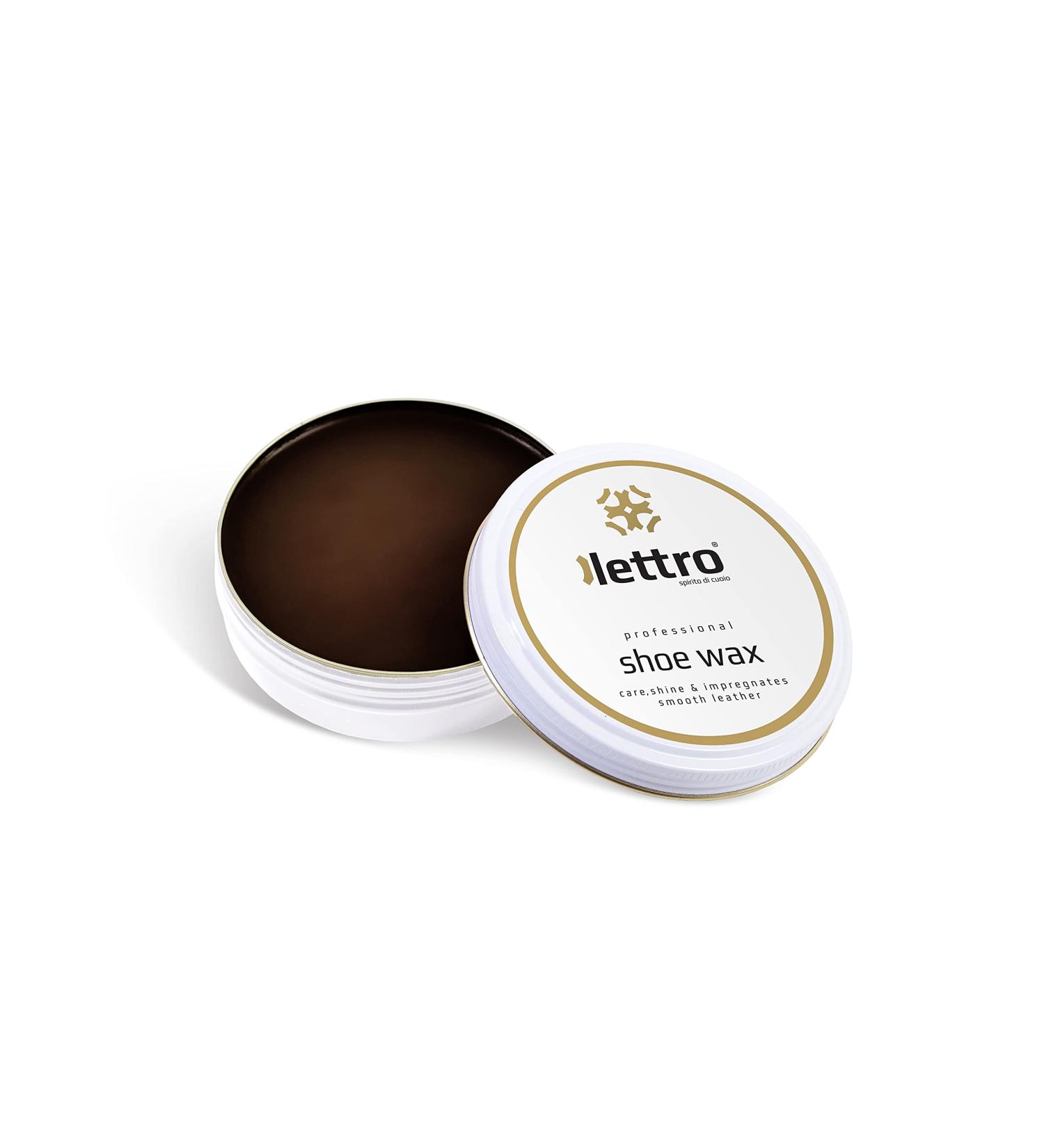 Lettro Shoe Wax 100ml - Professional Quality Polish for Smooth Leather - Dark Brown 106 - Buy Online on GoSupps.com