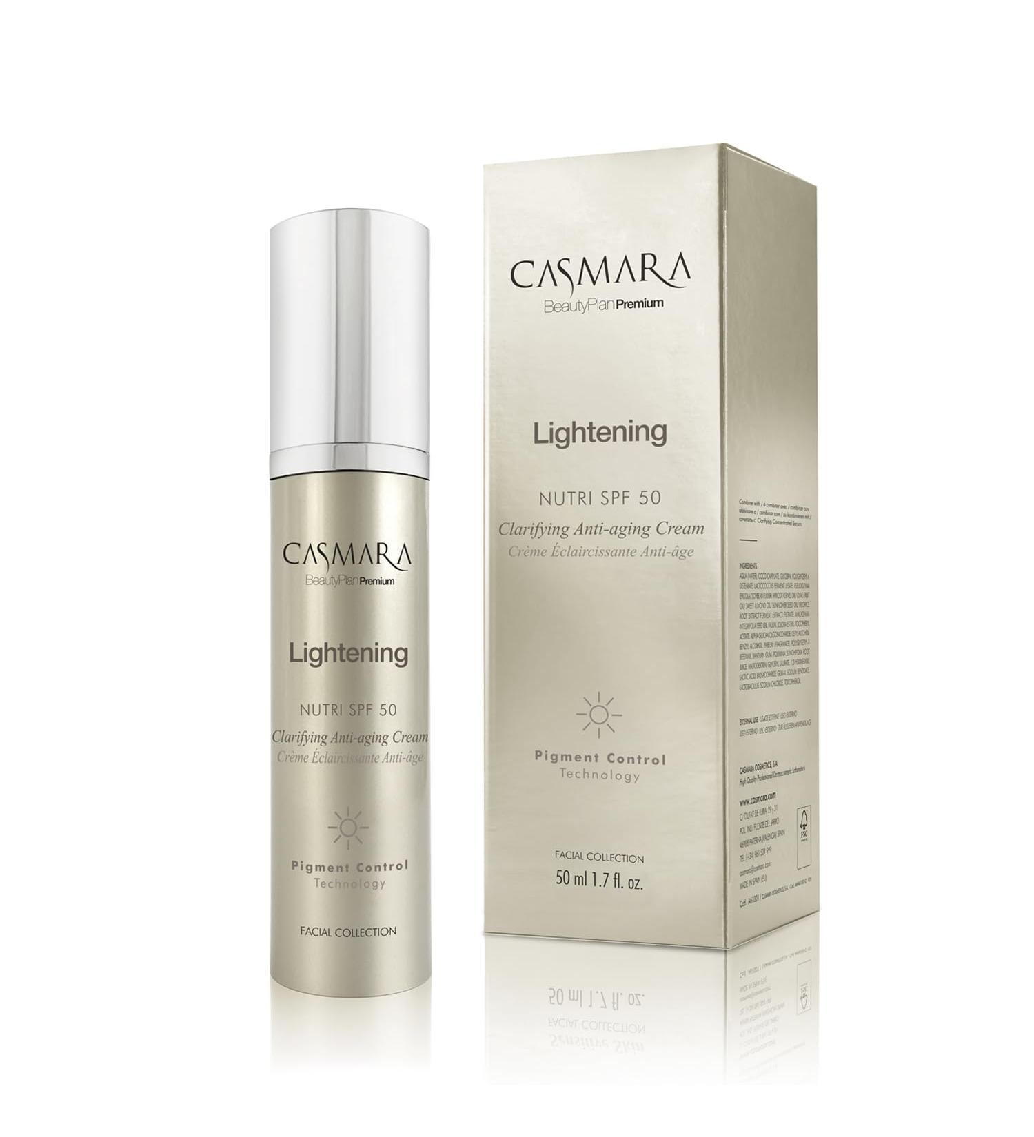 Casmara I Lightening Clarifying Cream SPF 50 Antiaging depigmenterend en vlekafstotend 50 ml - Buy Online on GoSupps.com