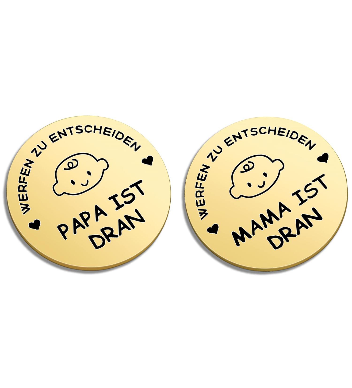 Tanker Street Gifts | Unique Decision Coin for New Parents | Baptism Gifts for Boys & Girls | Perfect for Expectant Parents (Gold) - Buy Online on GoSupps.com