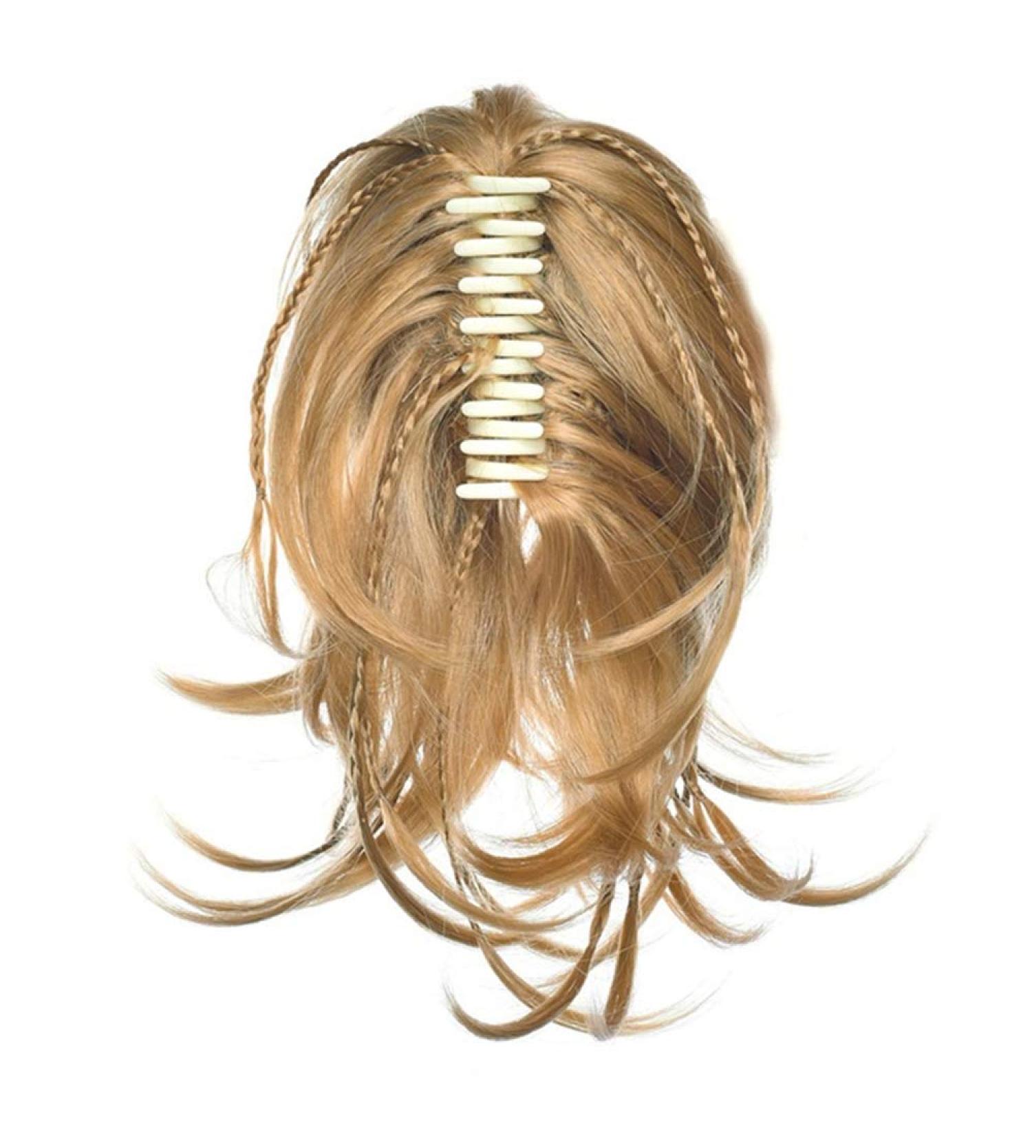 Blonde Braided Wig - 12 Synthetic Fiber Gray Ponytail for Women | Stylish & Durable - Buy Online on GoSupps.com