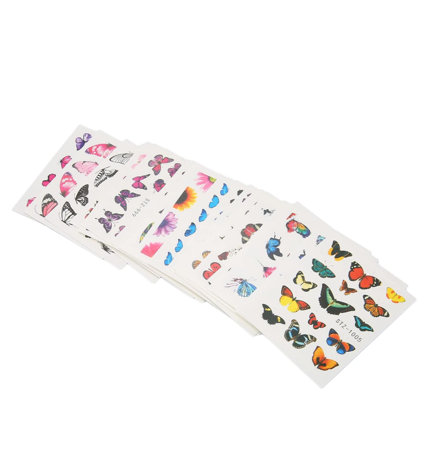Nail Decals 2.6x2.1in Nail Stickers Twinkling Environmentally Friendly for DIY Nails Decorations - Buy Online on GoSupps.com