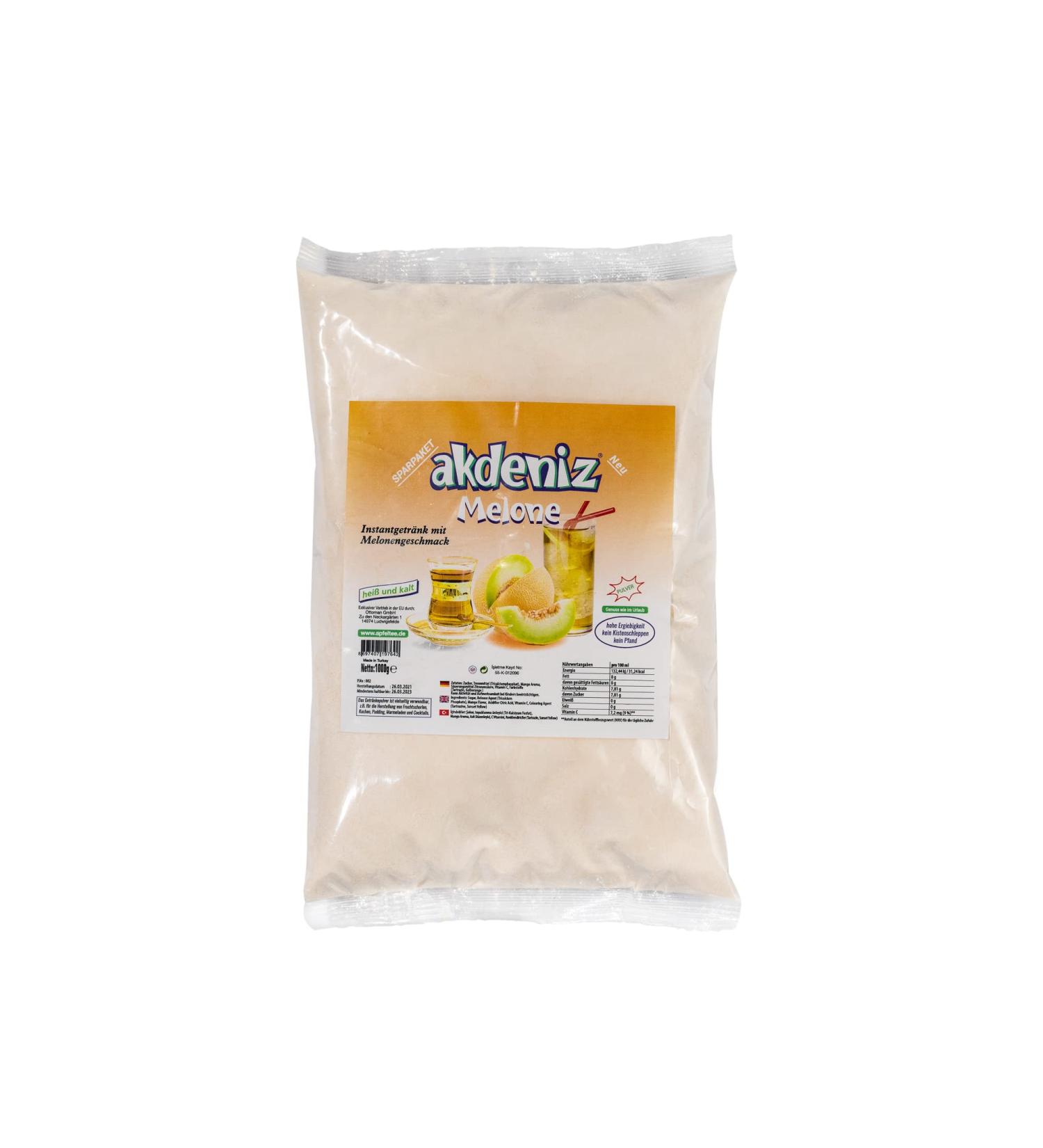 Akdeniz Turkish Instant Drink with Melon Flavor 1KG