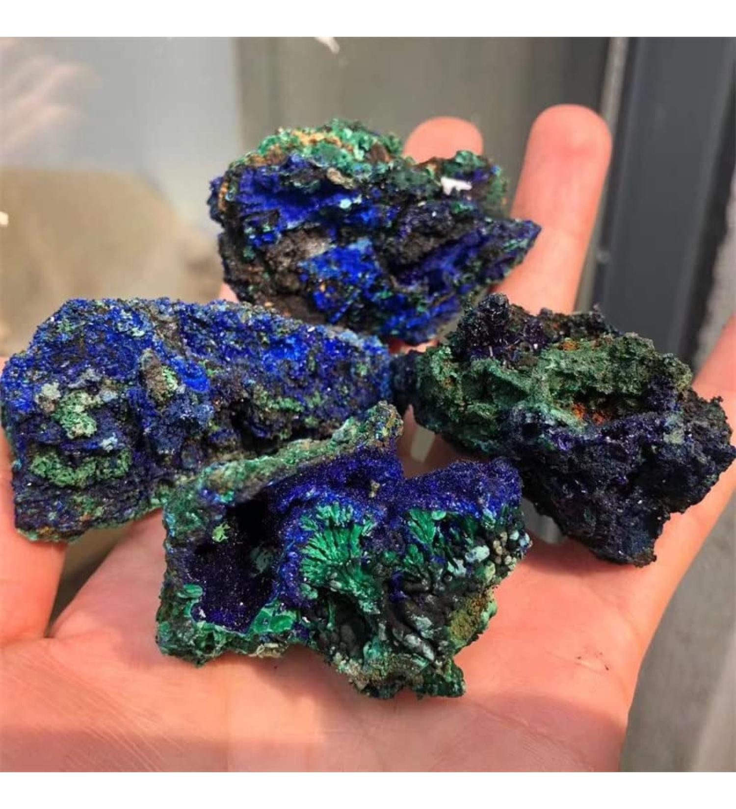 Azurite Rough Stones Natural Quartz Crystal Gemstones Raw Minerals Decoration Random delivery Azurite - Buy Online on GoSupps.com