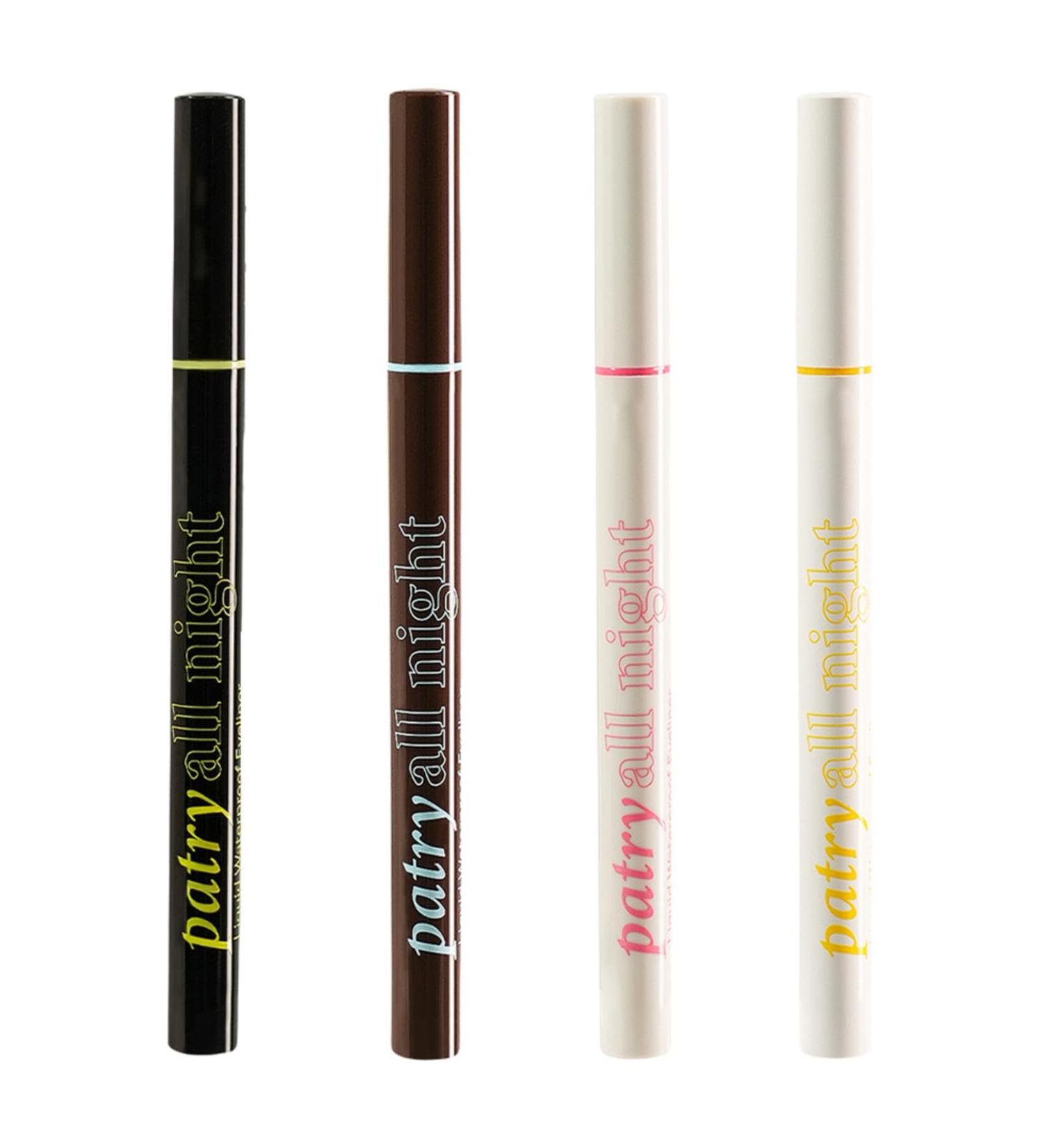 Waterproof Liquid Eyeliner High Pigmented Eyeliner Pencil Set of 4 Eye Makeup Cosmetics Smudge Resistant Eyeliner Long Lasting Quick Dry Liquid Liner for Women Girls - Buy Online on GoSupps.com