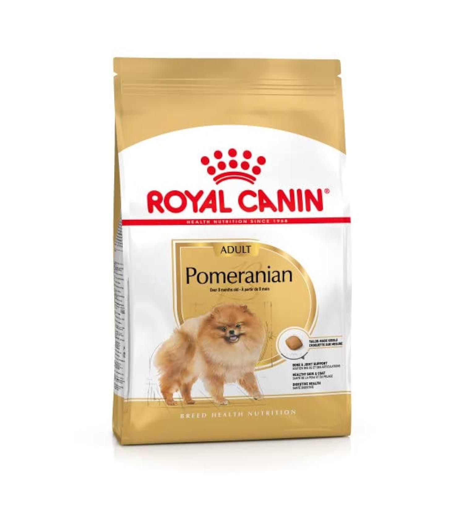 Royal Canin Pomeranian Adult Complete Dog Food 1.5 kg Dry Food for Adults and Aged from 8 Months Suitable Mineral Content - Buy Online on GoSupps.com