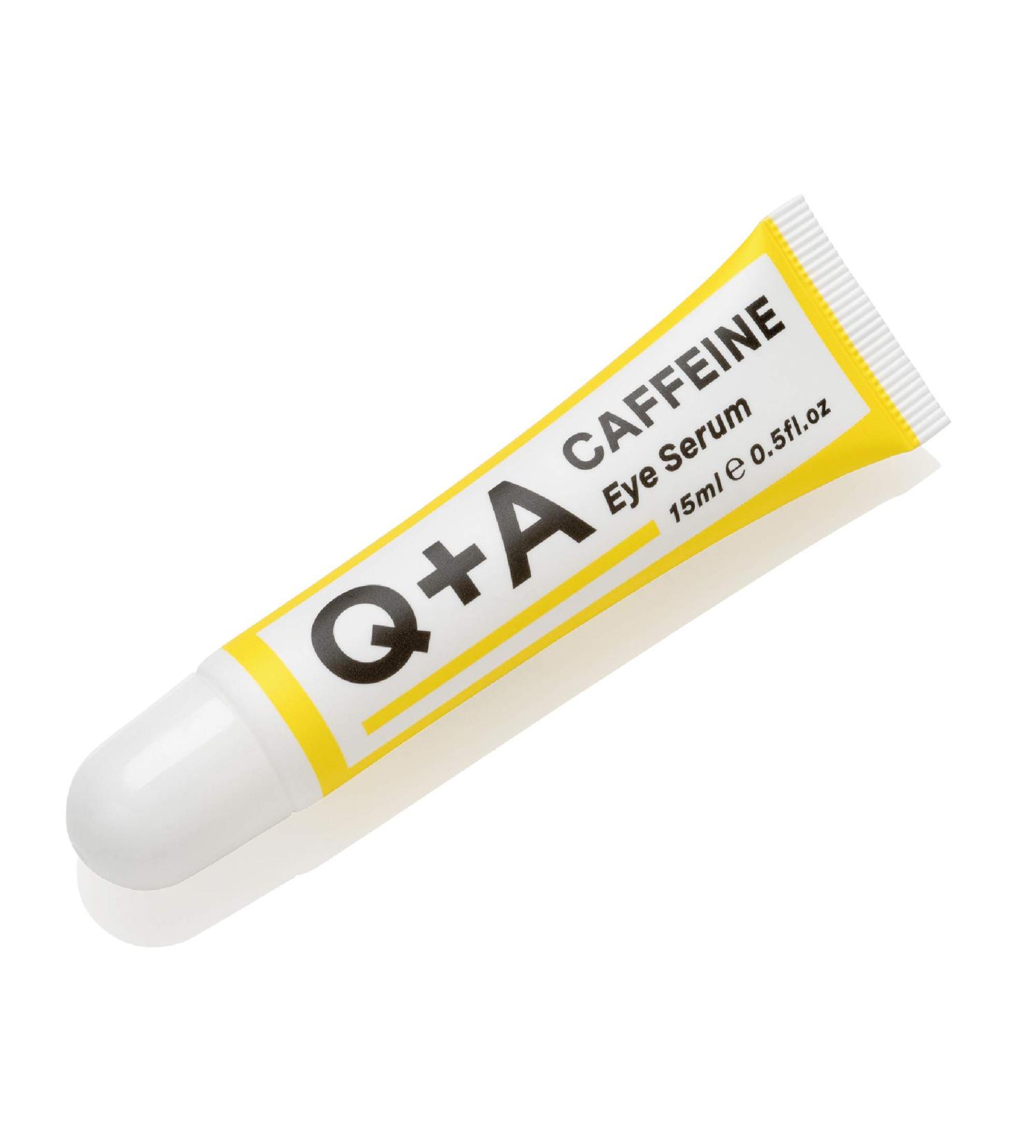 Q+A Caffeine Eye Serum - 15ml/0.5fl.oz | Circulation Boosting & De-Puffing Under Eye Treatment - Buy Online on GoSupps.com