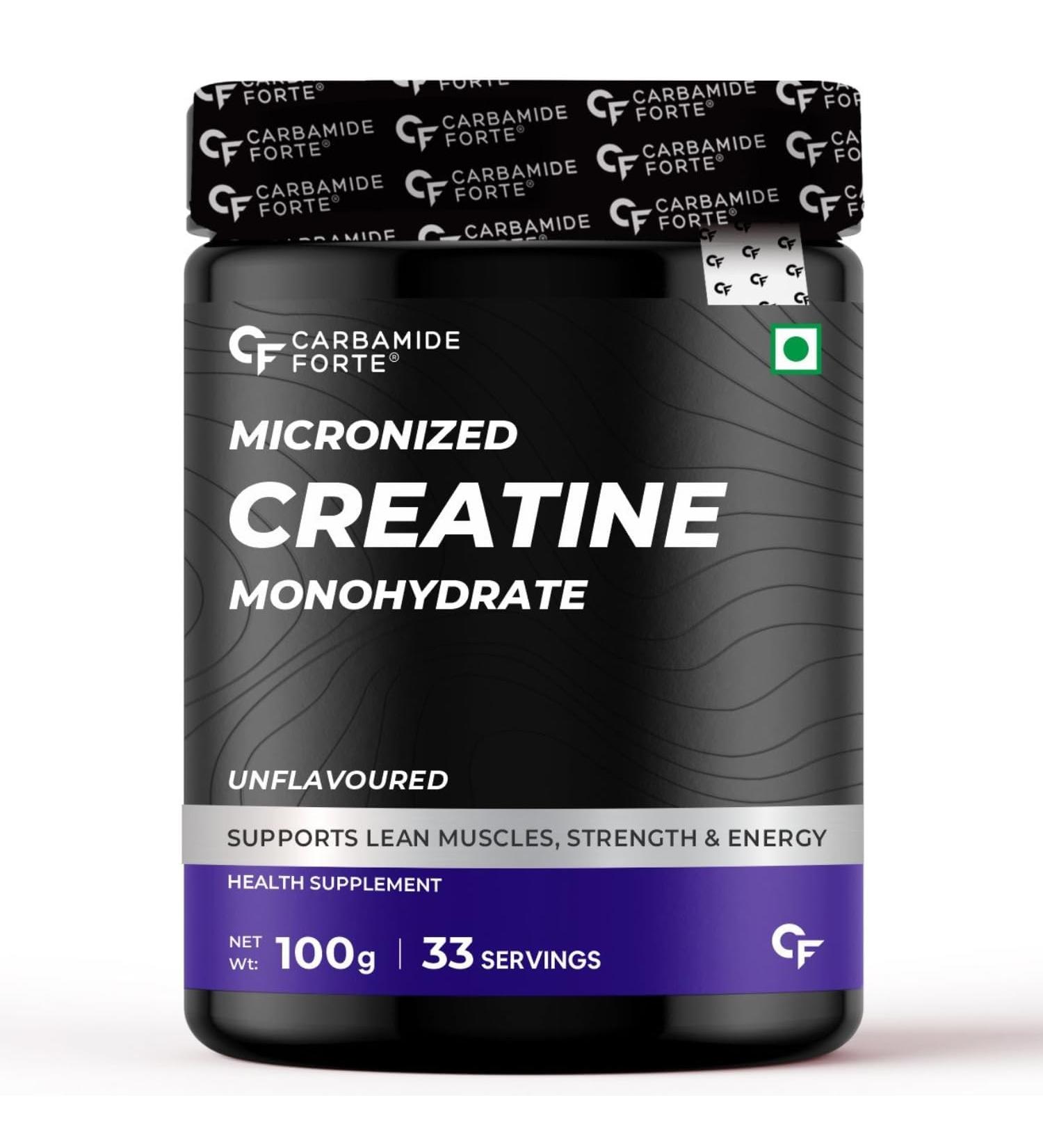 Micronised Creatine Monohydrate Powder | Lean Muscle & Strength Supplement | Unflavoured | 33 Servings - 100g - International Shipping Available - Buy Online on GoSupps.com