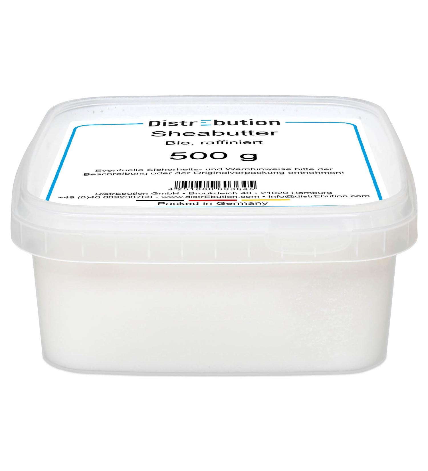 Organic Shea Butter 500g - 100% Natural Refined & Vegan - Premium Natural Cosmetics for Glowing Skin - Buy Online on GoSupps.com