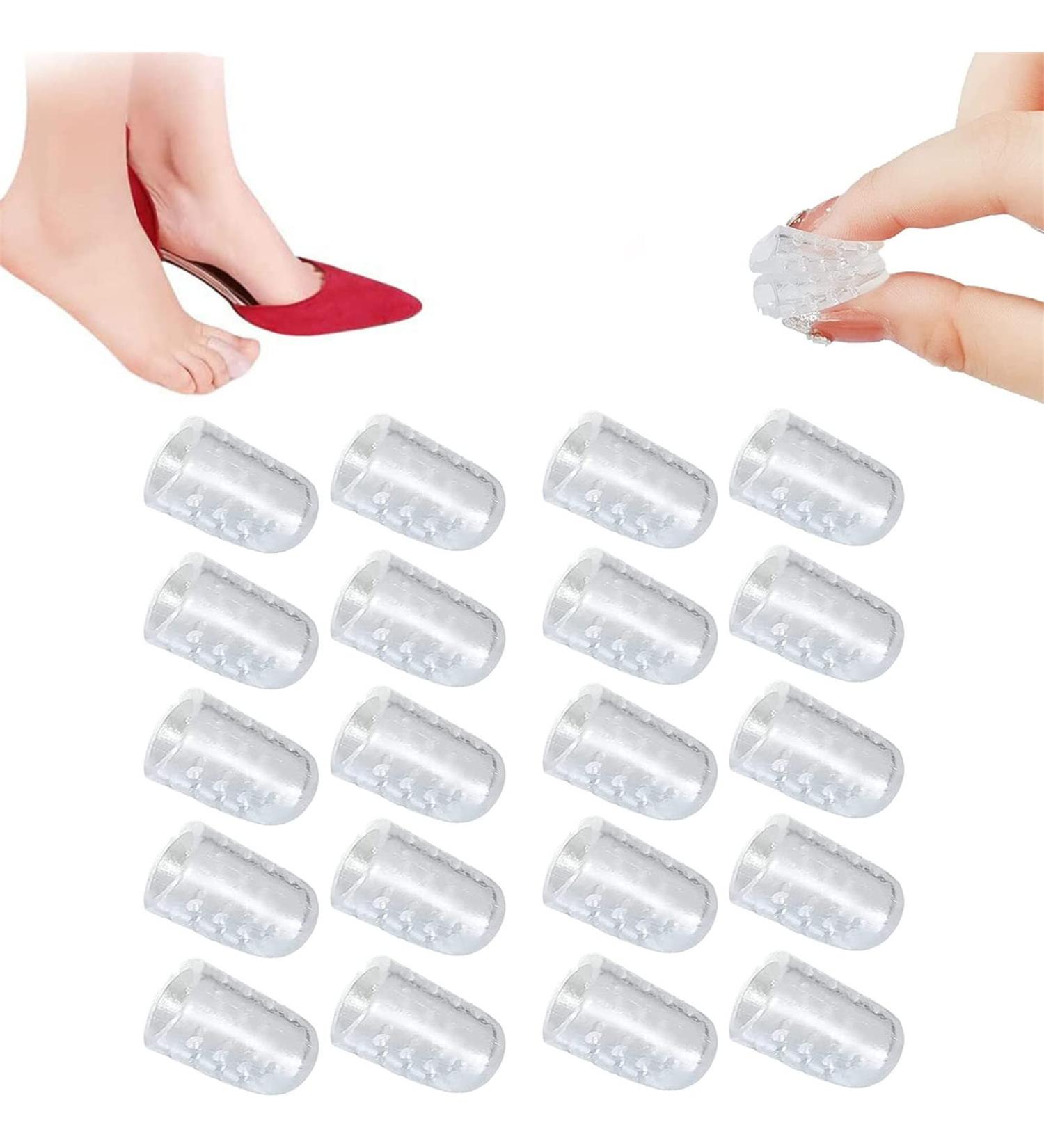 Silicone Toe Protector - Clear Anti-Friction Caps for Toe Covers (20 PCS) - Buy Online on GoSupps.com