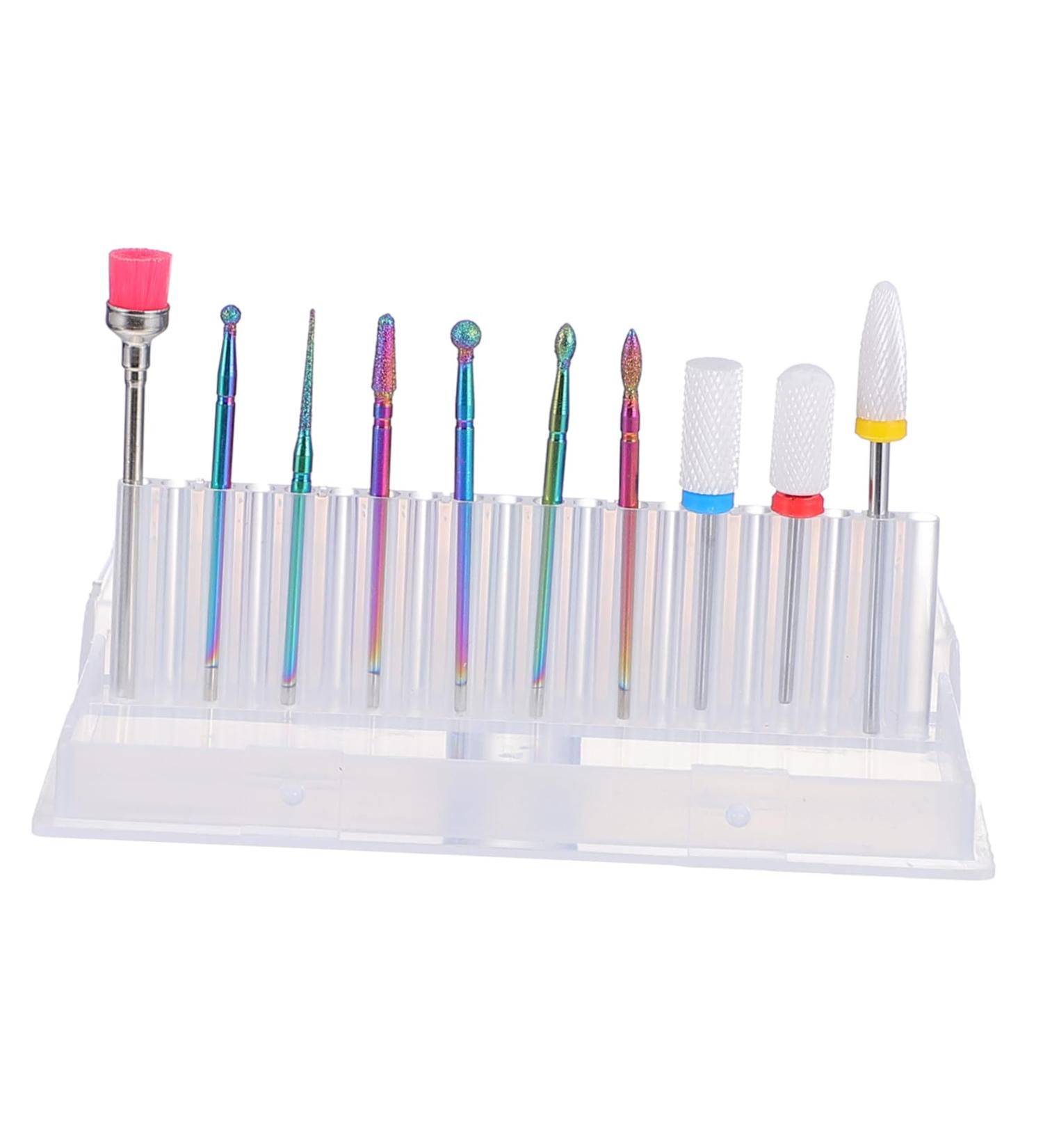 POPETPOP 1 nail polish set nail drill bits nails kits nail grinding head nail file manicure tool electric nail drill nail kit nail bit Nail Drill Grinding Tool Nail supplies Metal colorful - Buy Online on GoSupps.com