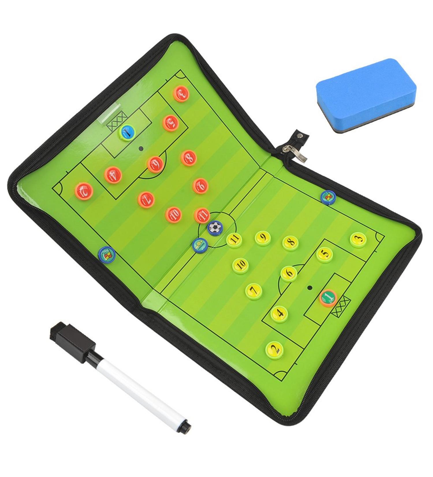 FOCCTS Magnetic Soccer Coaching Board with 26 Magnets - Portable Tactical Coaches Clipboard - Buy Online on GoSupps.com