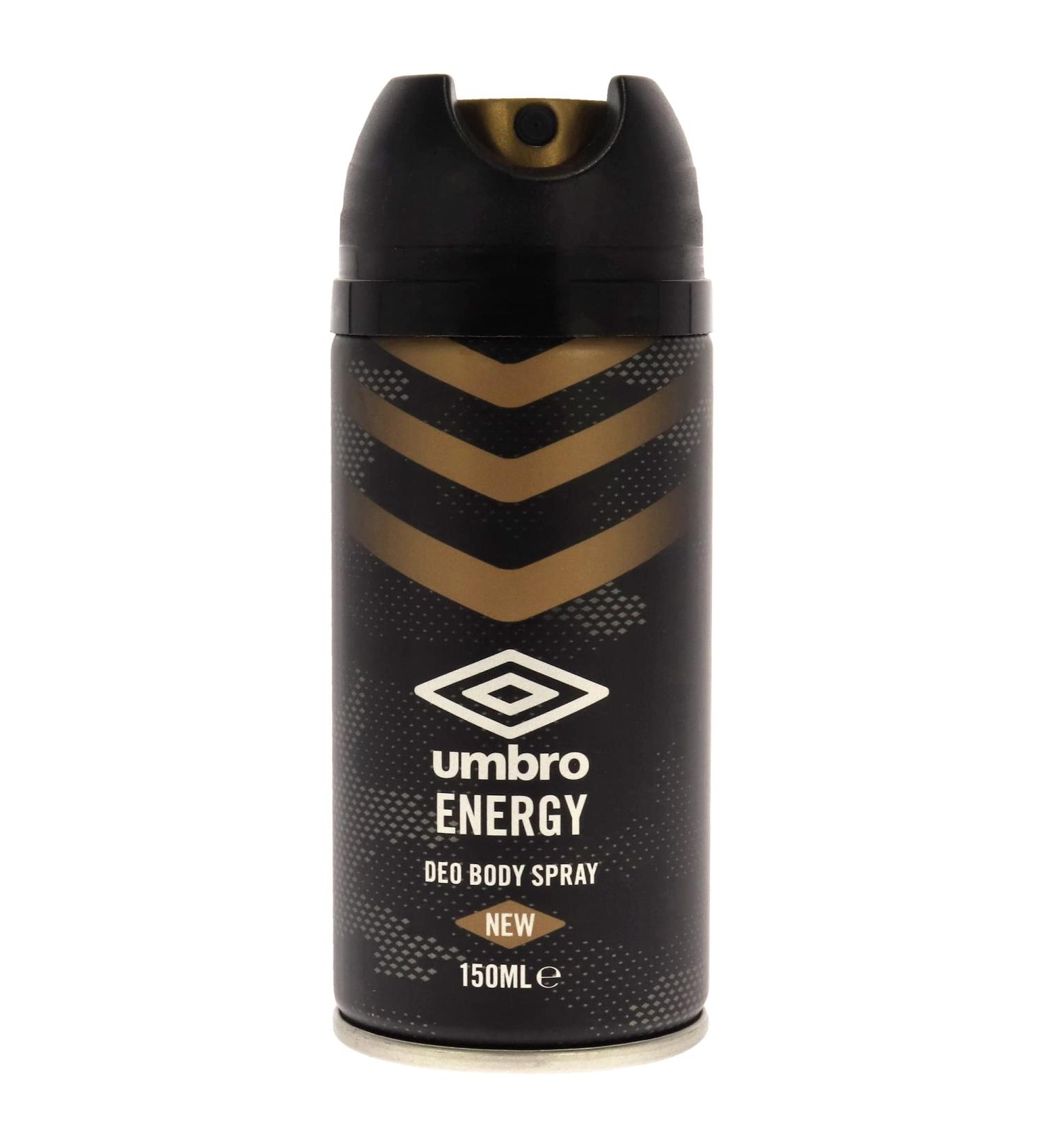 Buy Umbro Energy Deodorant Body Spray - Unisex 5 oz | International Shipping Available - Buy Online on GoSupps.com
