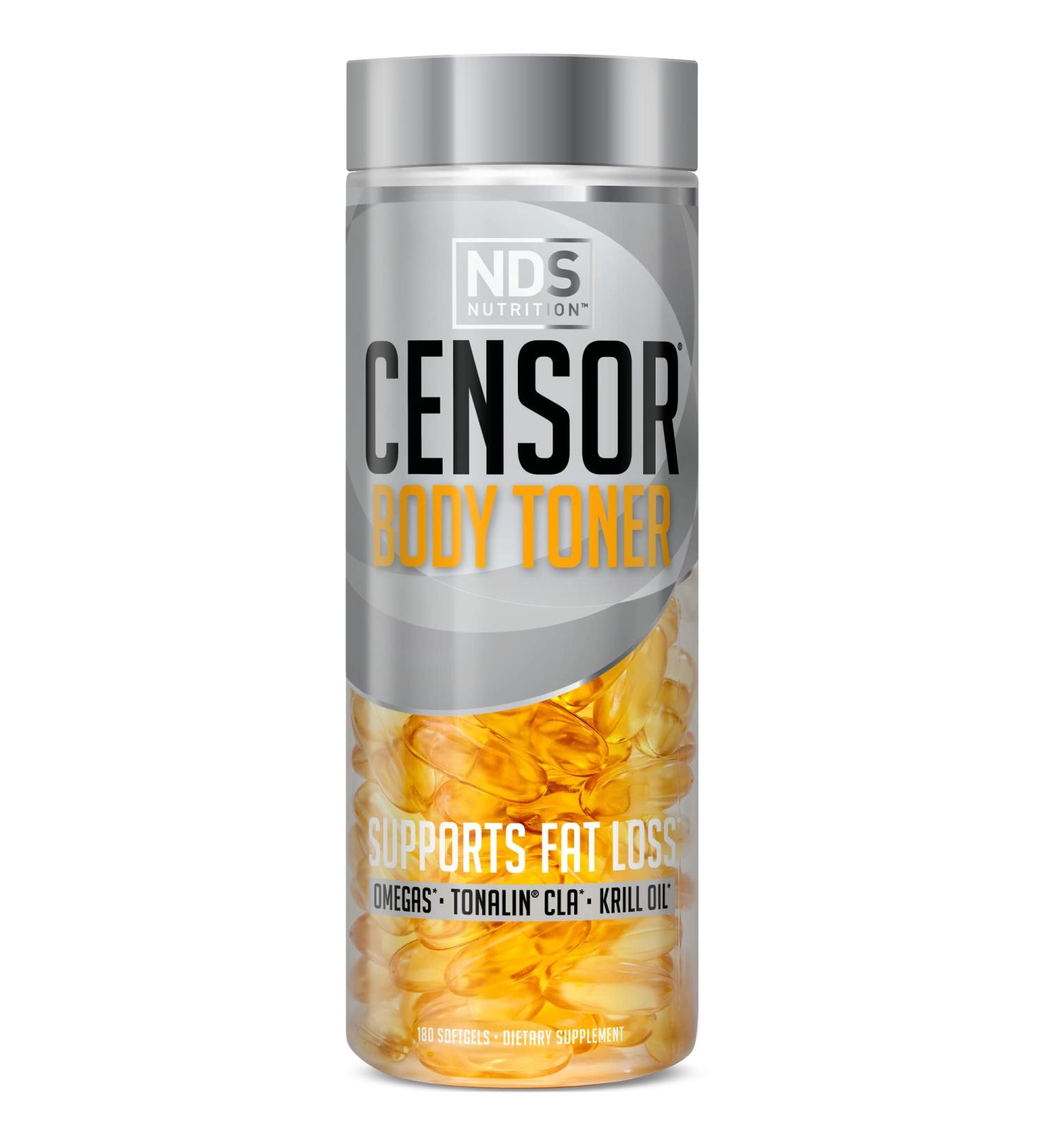 NDS Nutrition Censor - Fat Loss & Body Toner with CLA, Fish Oil & Safflower - 180 Softgels - Buy Online on GoSupps.com