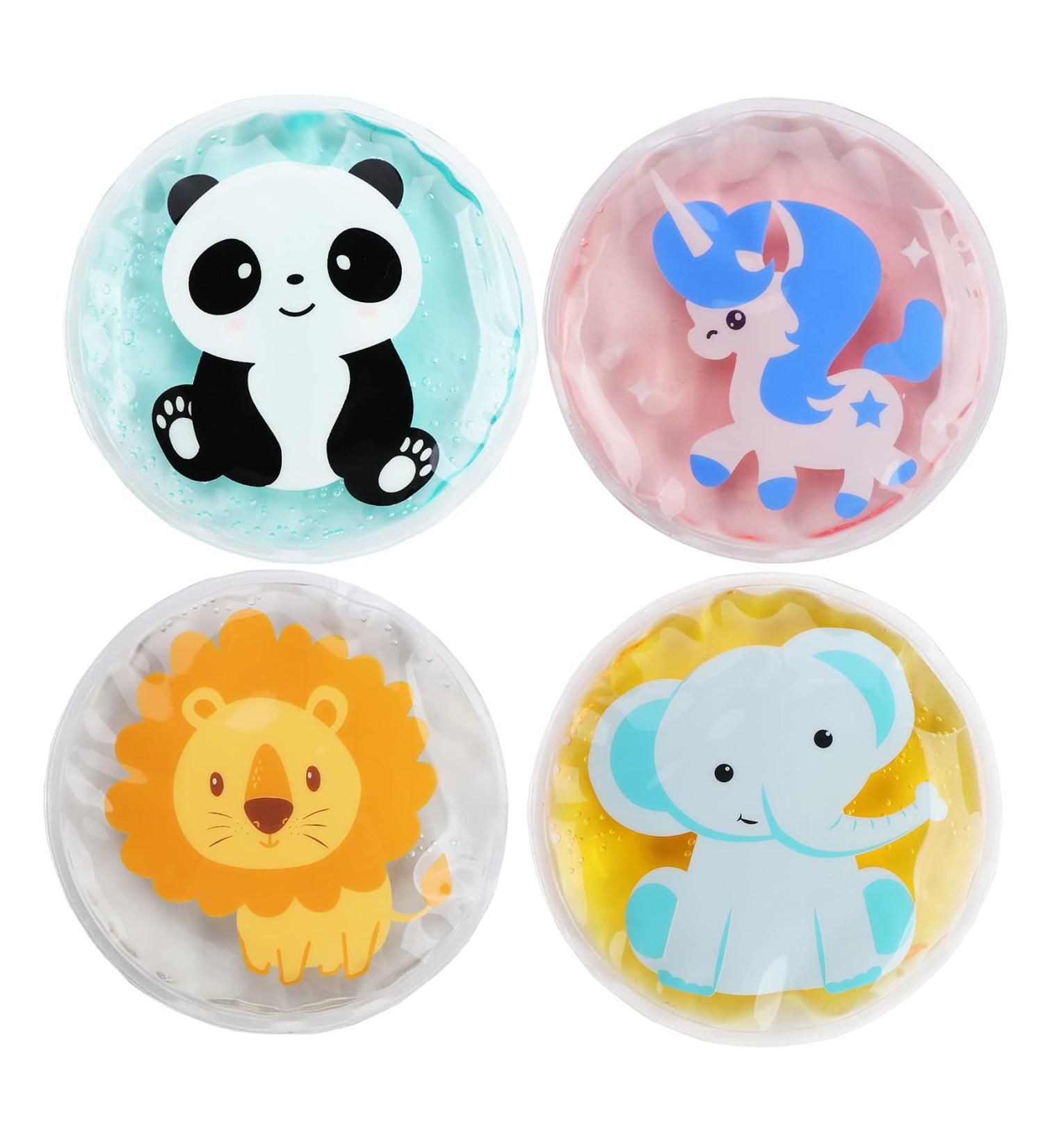 Cooling Pillows & Pads for Kids | 4 Cartoon Animal Designs | Reusable Cold Warm Compress for Bumps Wisdom Teeth & Fever Relief - Buy Online on GoSupps.com