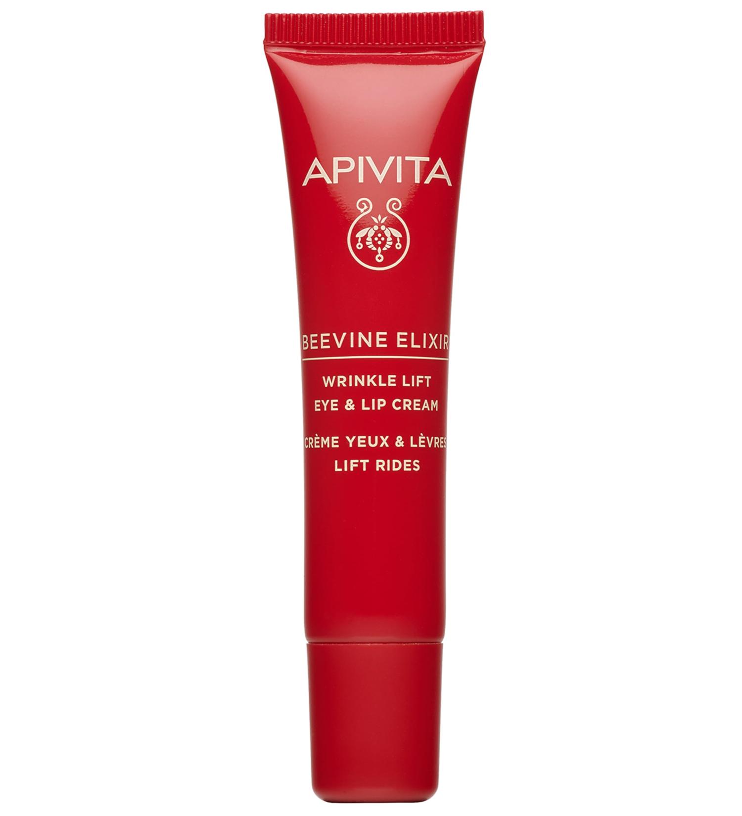 Apivita Beevine Elixir Wrinkle Lift Eye & Lip Cream - Advanced Anti-Aging Collagen Boost Polyphenols & Goji Berry - 0.51 oz - Shop Internationally - Buy Online on GoSupps.com