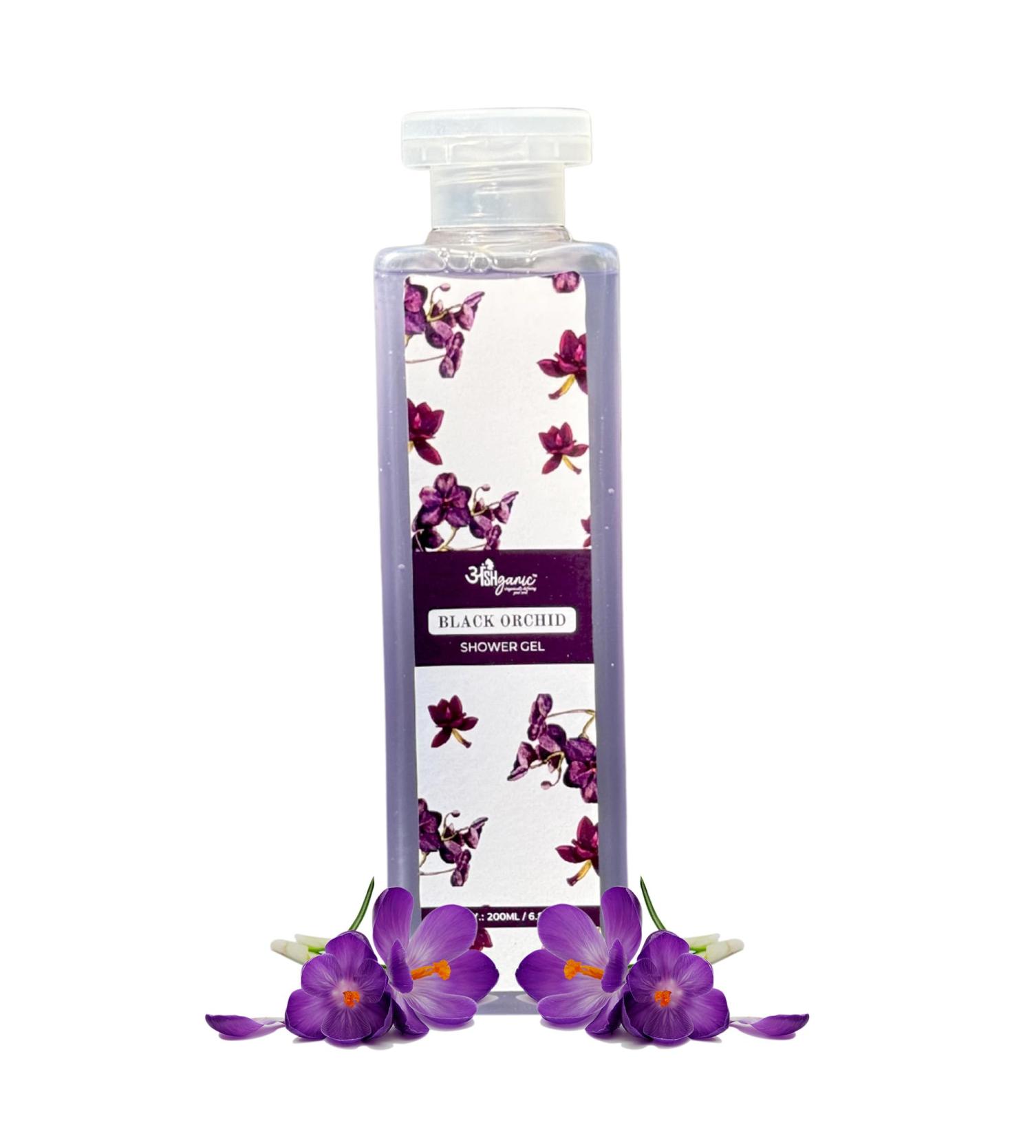 ANSHGANIC Body Wash Shower Gel 200 Ml Black Orchid Body Wash for Women & Men with Conditioners for Young Radiant Glow Suitable for All MEN&WOMEN - Buy Online on GoSupps.com