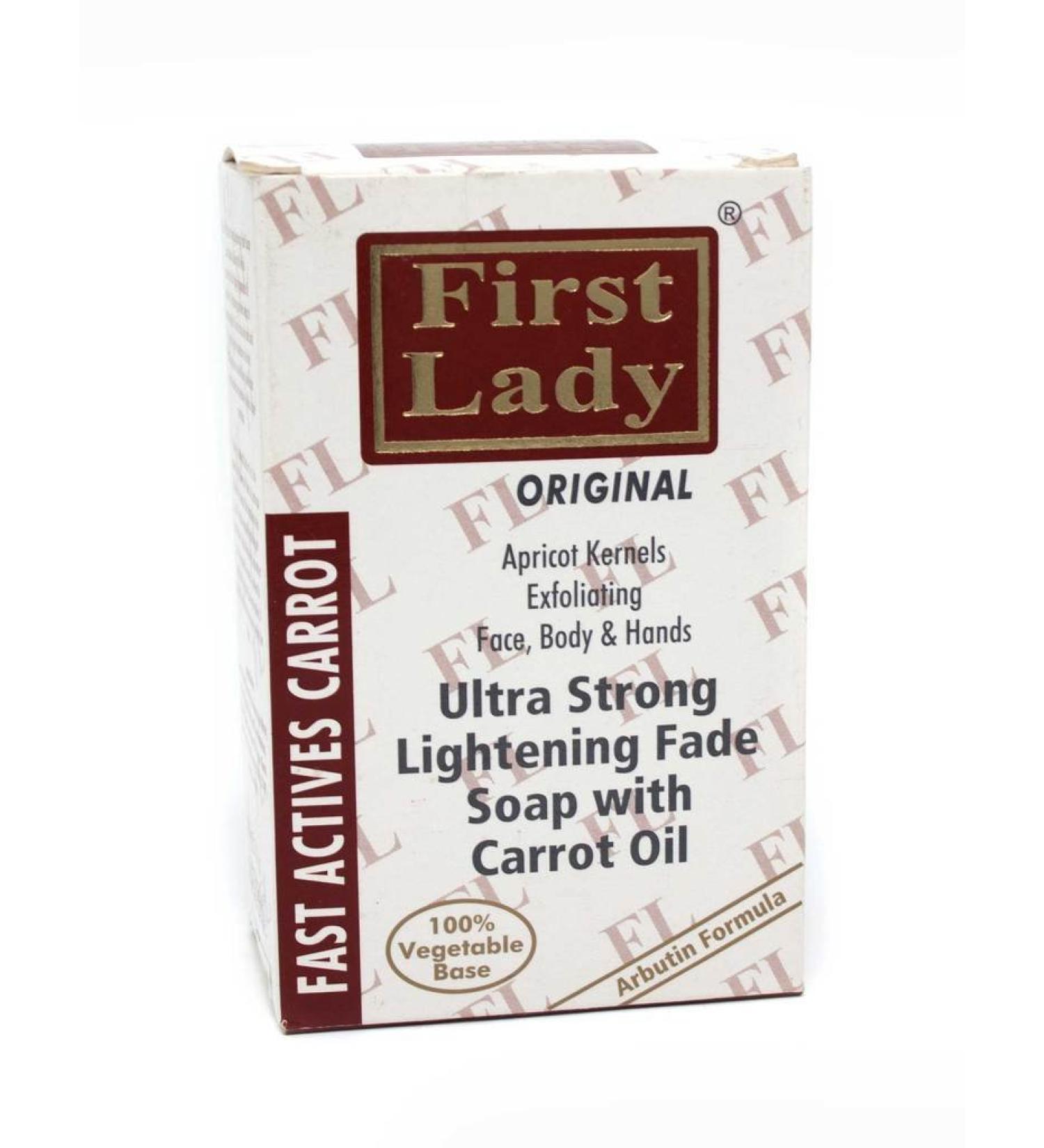 First Lady Carrot Ultra Strong Skin Lightening Fade Soap 200g | Exfoliating - Buy Online on GoSupps.com