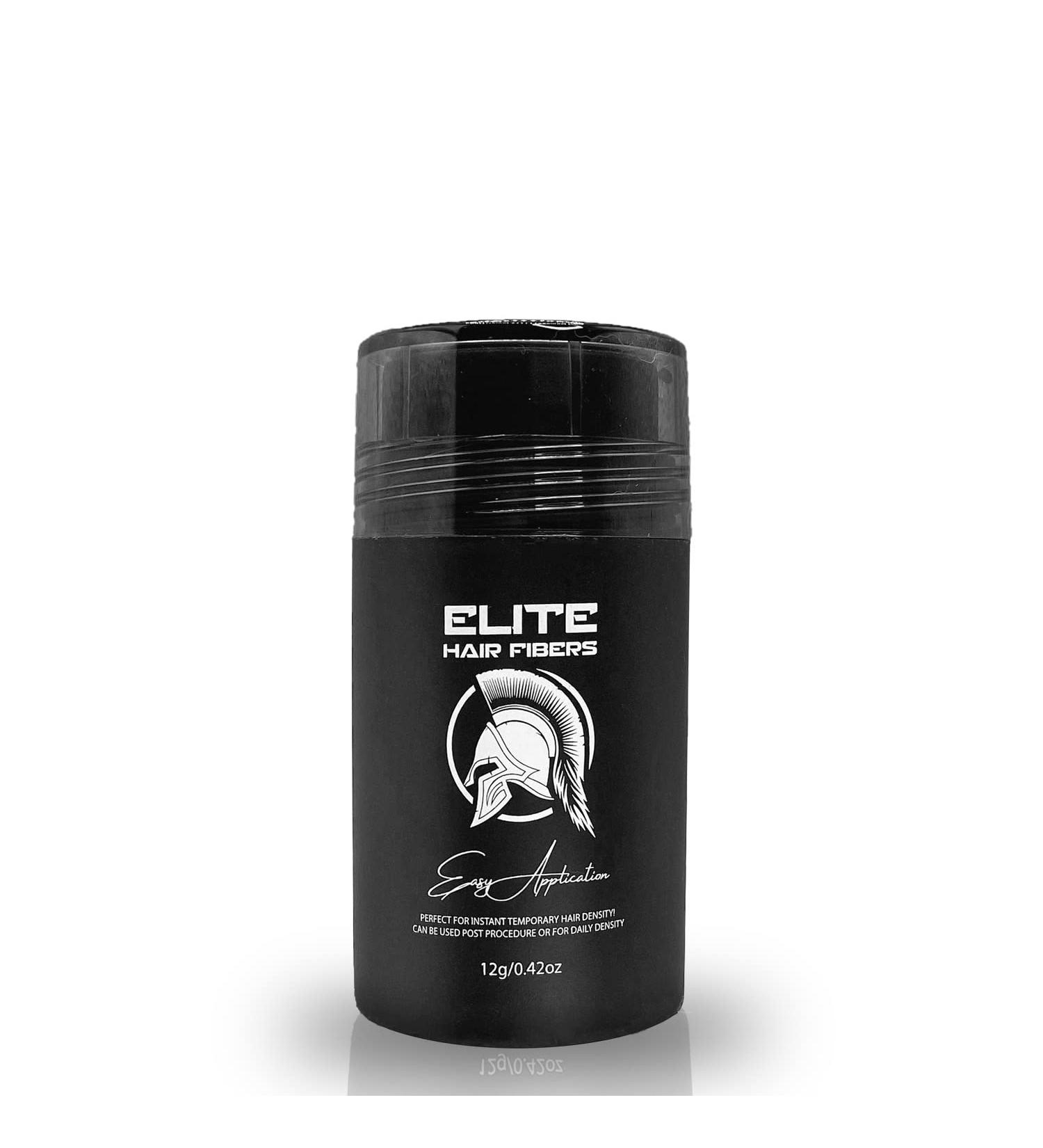 Elite Hair Fibers - Natural Solution for Instantly Thicker Hair - 12g (Dark Brown) - Men and Women - Buy Online on GoSupps.com