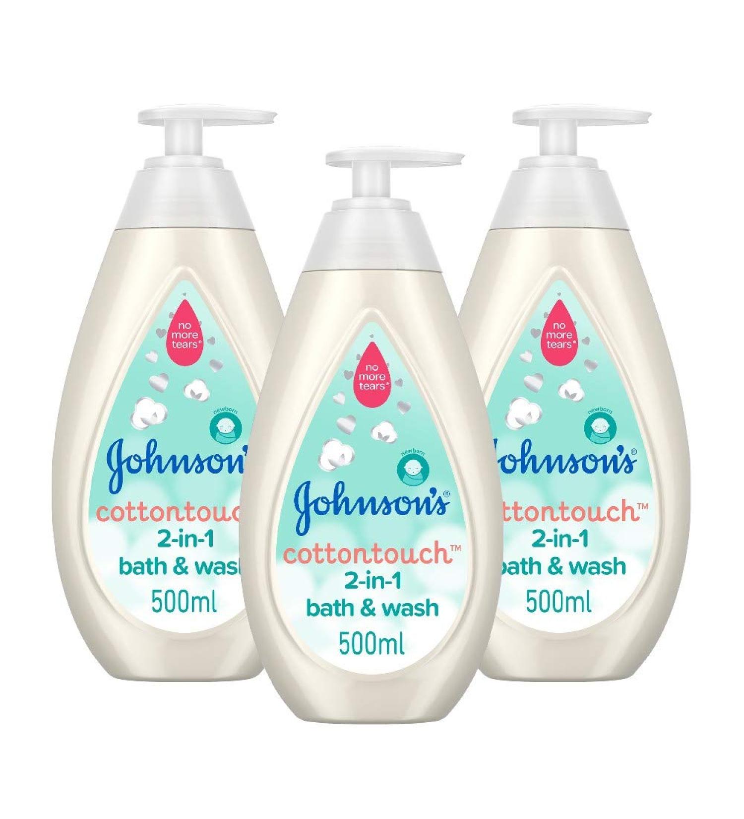 Johnson s Baby 2 in 1 Cotton Sensation Shower Gel 500ml Gentle on newborns body and hair - Buy Online on GoSupps.com