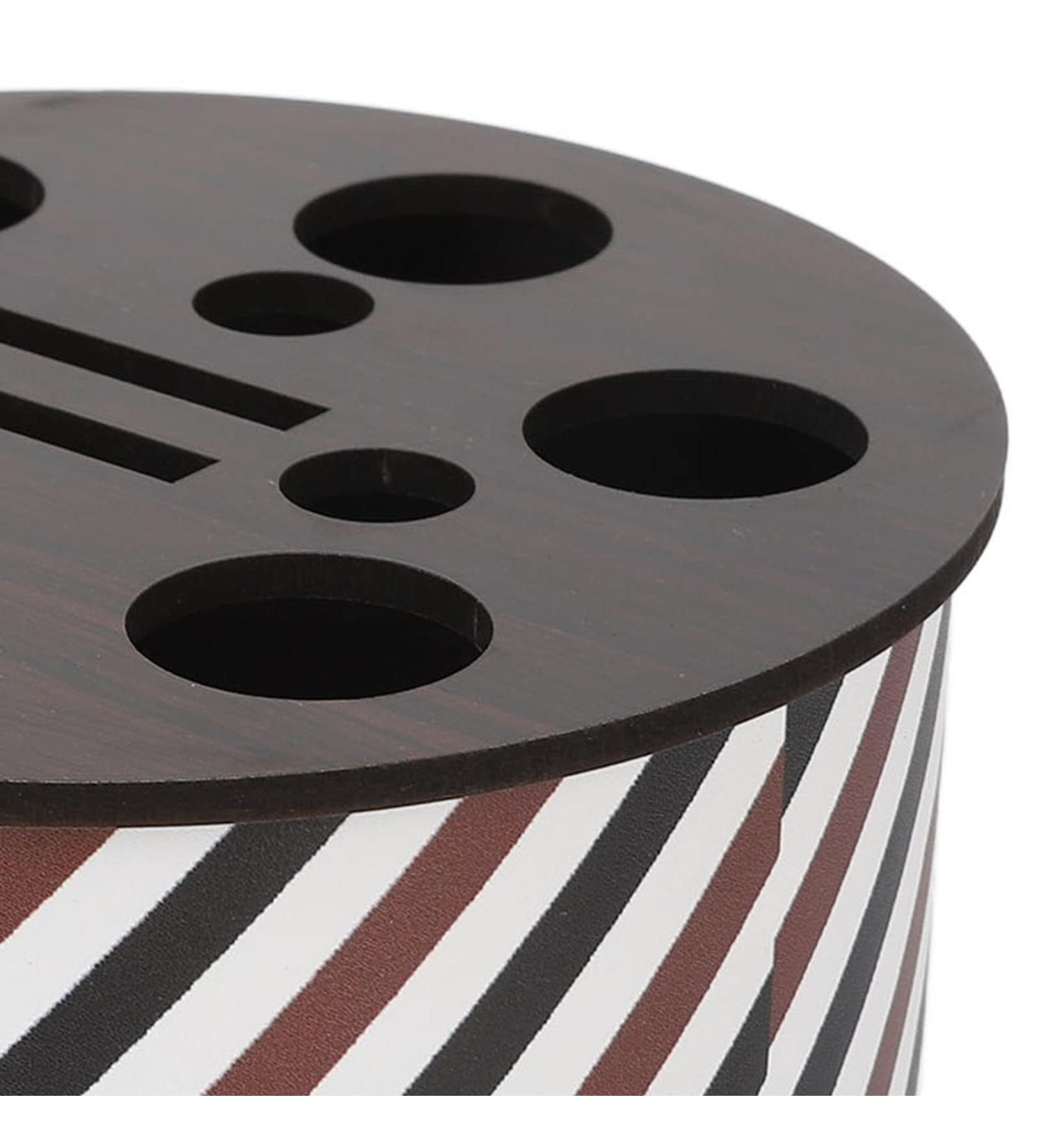 Round Scissors Storage Holder Vintage Large Capacity Professional Wood Scissors Storage Box for Barber Perfect for Organizing Hairdressing Tools - Buy Online on GoSupps.com