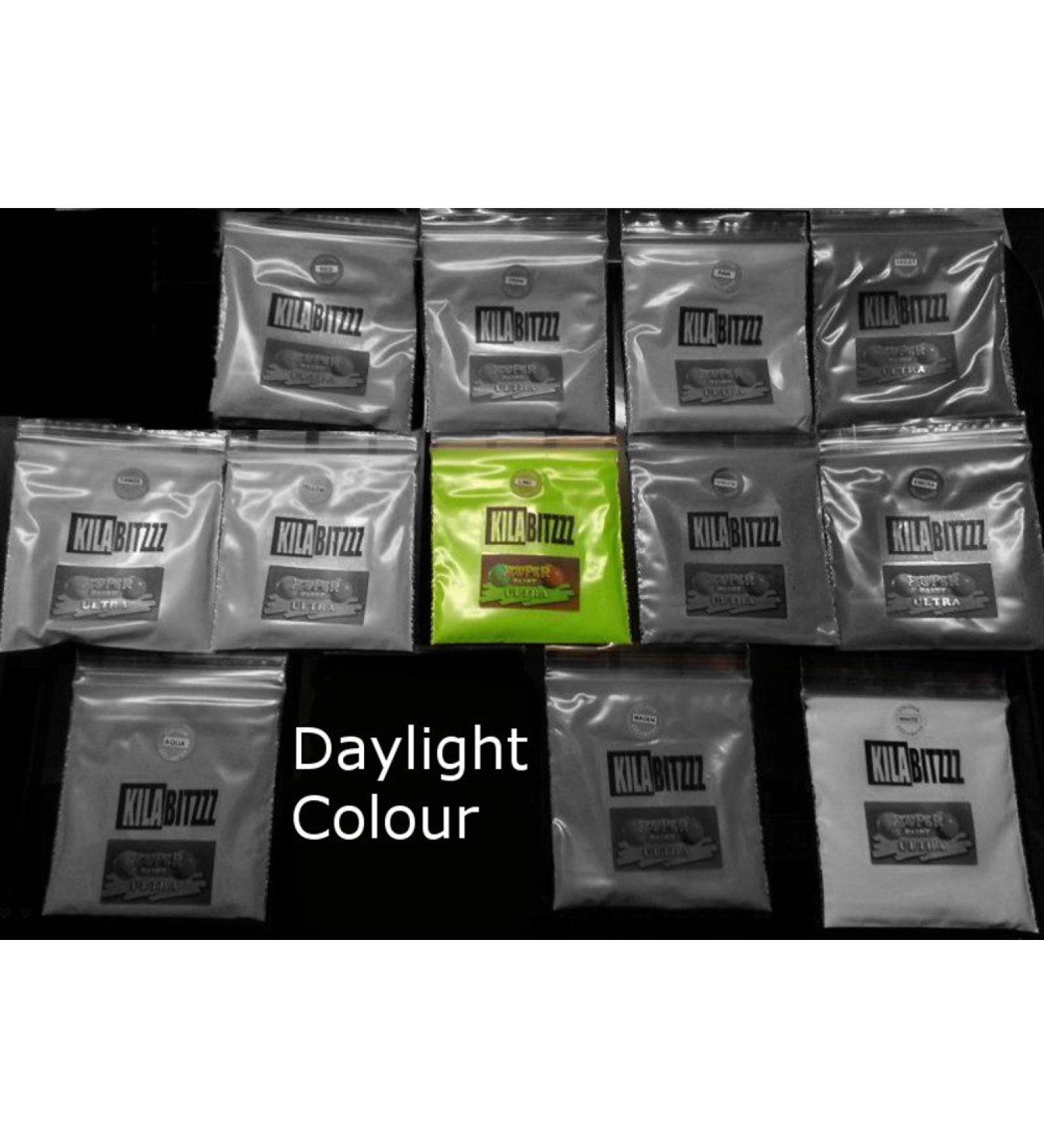  ZUPERPAINT Ultra Fluorescent Pigment Powder for Luminescent Shelves or Resin Jewelry Lime 20g - Buy Online on GoSupps.com
