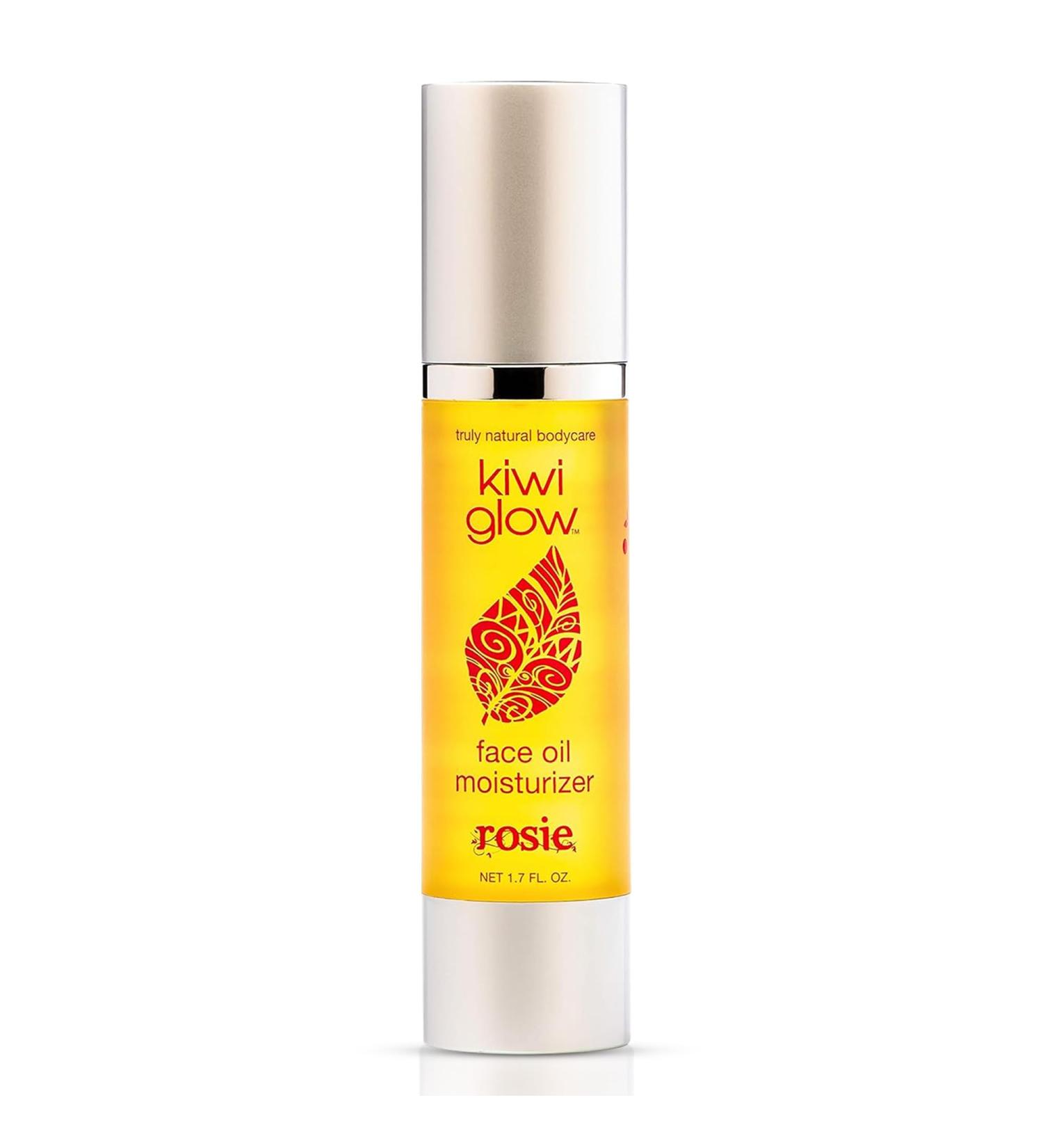 kiwi glow Rosie Face Oil Rose & Clary Sage Glow Serum for Balanced Radiant Skin 1.7 oz - Buy Online on GoSupps.com