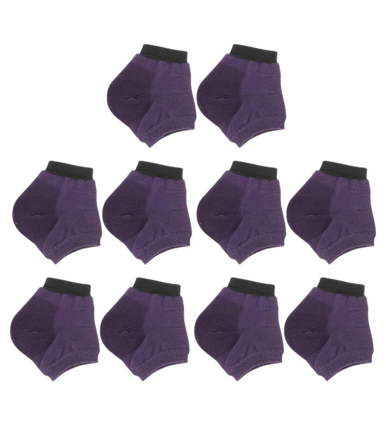 Milists 5 Pairs Moisturizing Gel Spa Socks for Cracked Heels - Heel Protection & Cushion | Slide-Resistant Foot Care - Buy Online on GoSupps.com