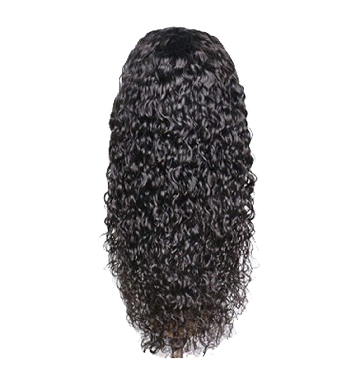 Gmuret 24 Inch Curly Lace Front Wig for Women - Real Black Hair Swiss Lace Natural Look - Buy Online on GoSupps.com