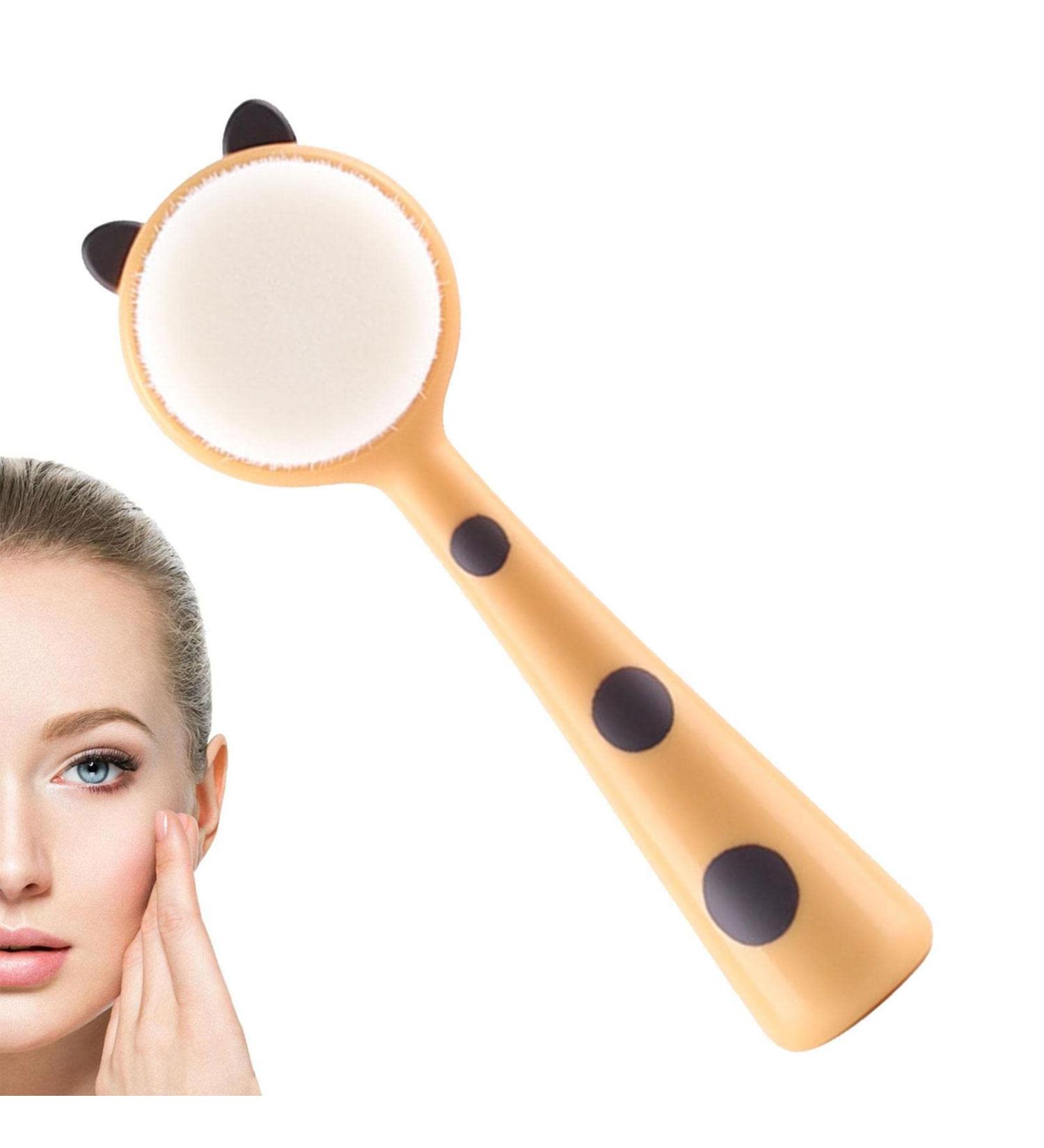 Face Wash Brush Manual Facial Tools with Cat Ears Soft Face Cleanser and Massager Brush Manual Facial Cleansing Brush Handheld Mat Scrubber for Sensitive Skin Coatuiyo - Buy Online on GoSupps.com
