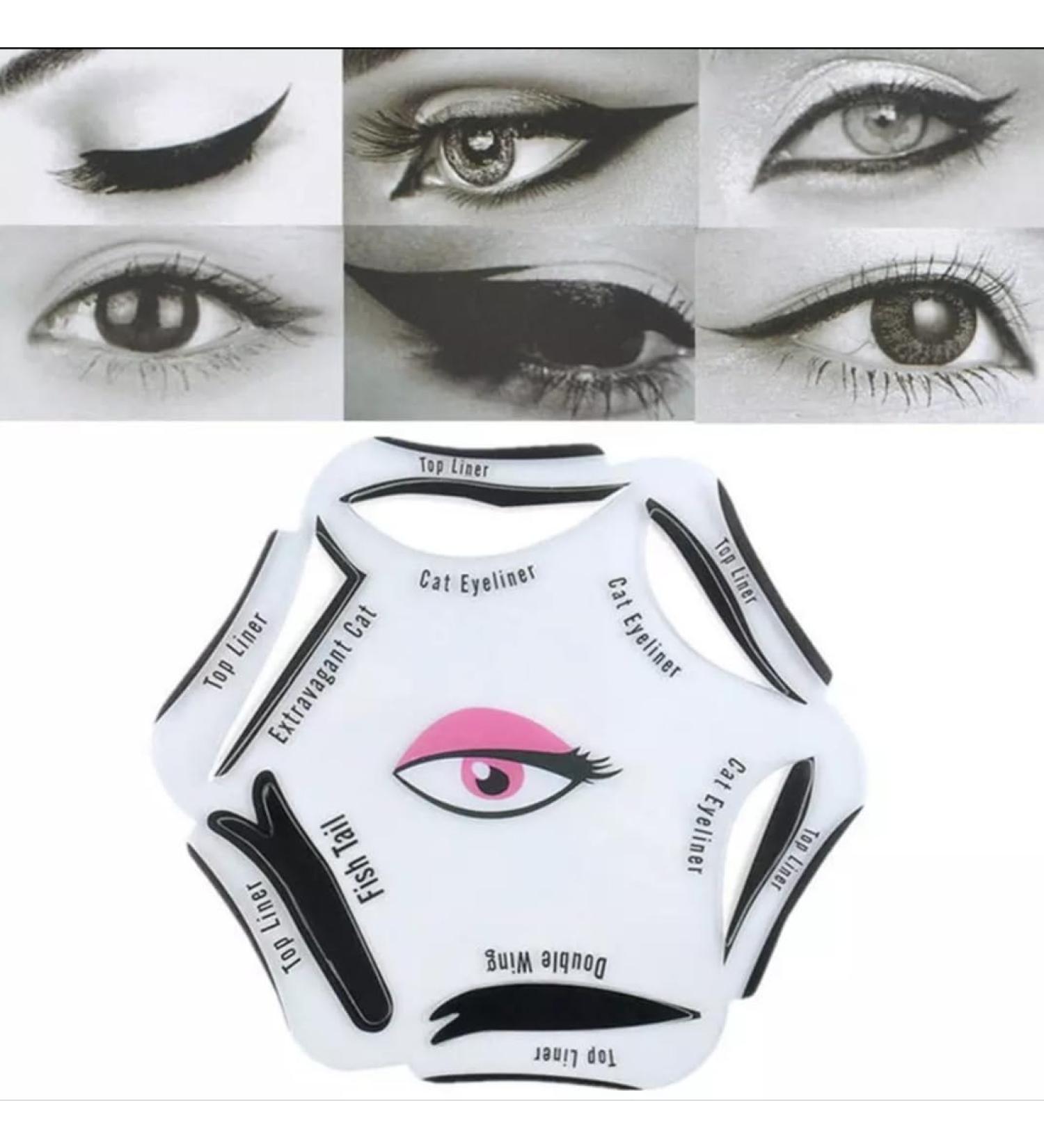 Eyeliner Disc - 6-in-1 Precise Stencil for Cat-Eye & Smokey Eyes | Shop Internationally - Buy Online on GoSupps.com