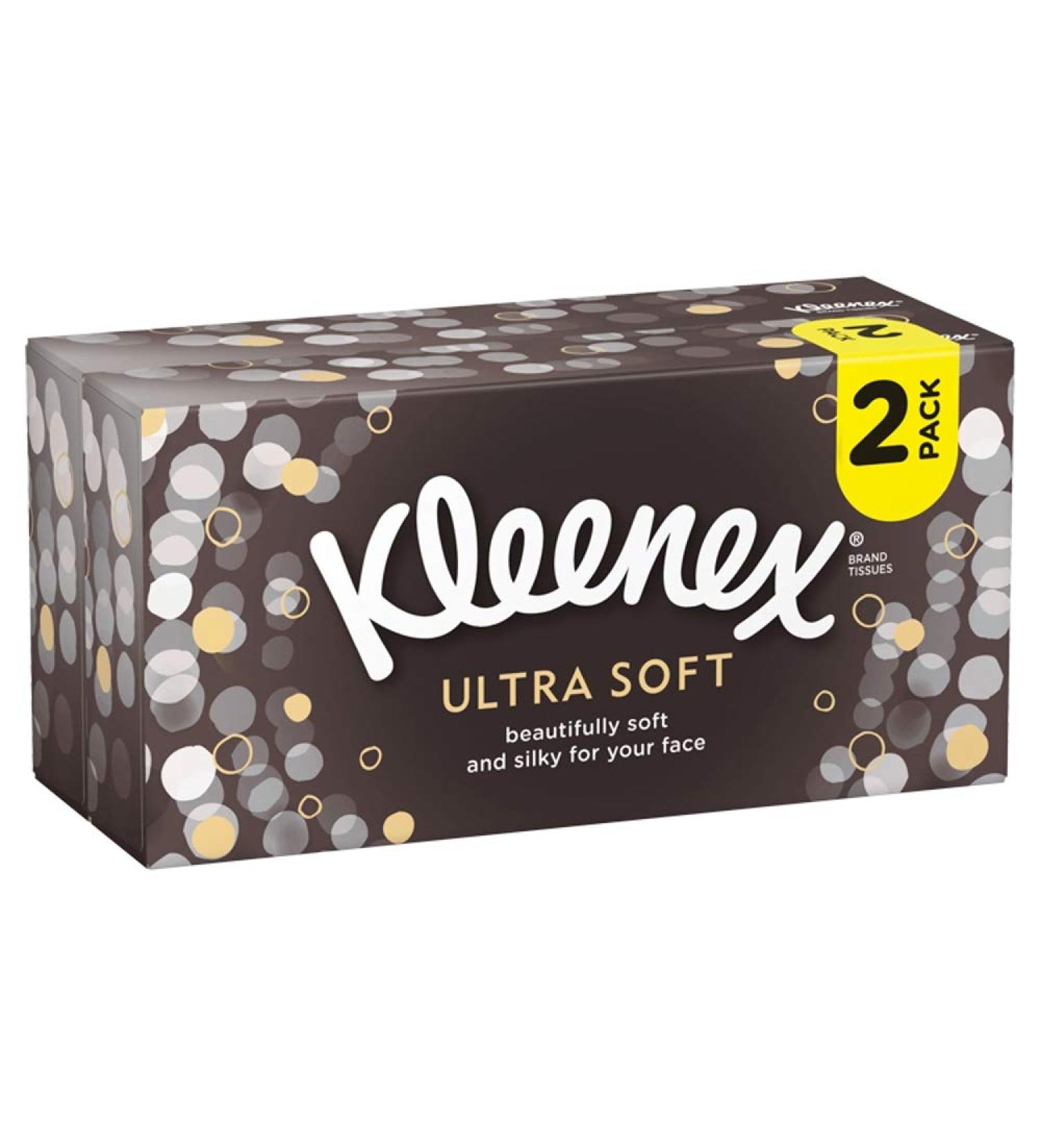 Kleenex Ultra Soft Tissues White Twin Box - Ultra Gentle Comfort for Sensitive Skin | Shop Internationally - Buy Online on GoSupps.com