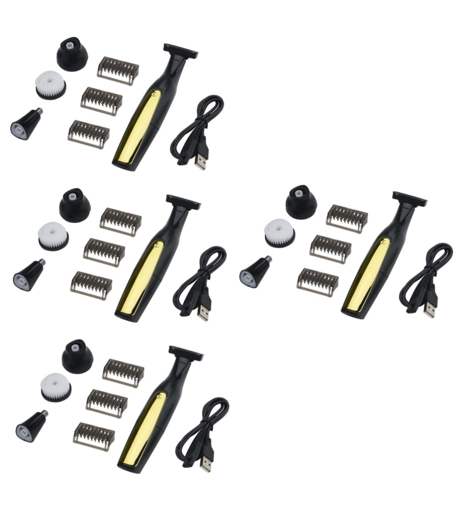 4 Sets Nose Hair Trimmer & Electric Shaver for Men - Portable Travel Razor & Household Grooming Kit - Buy Online on GoSupps.com