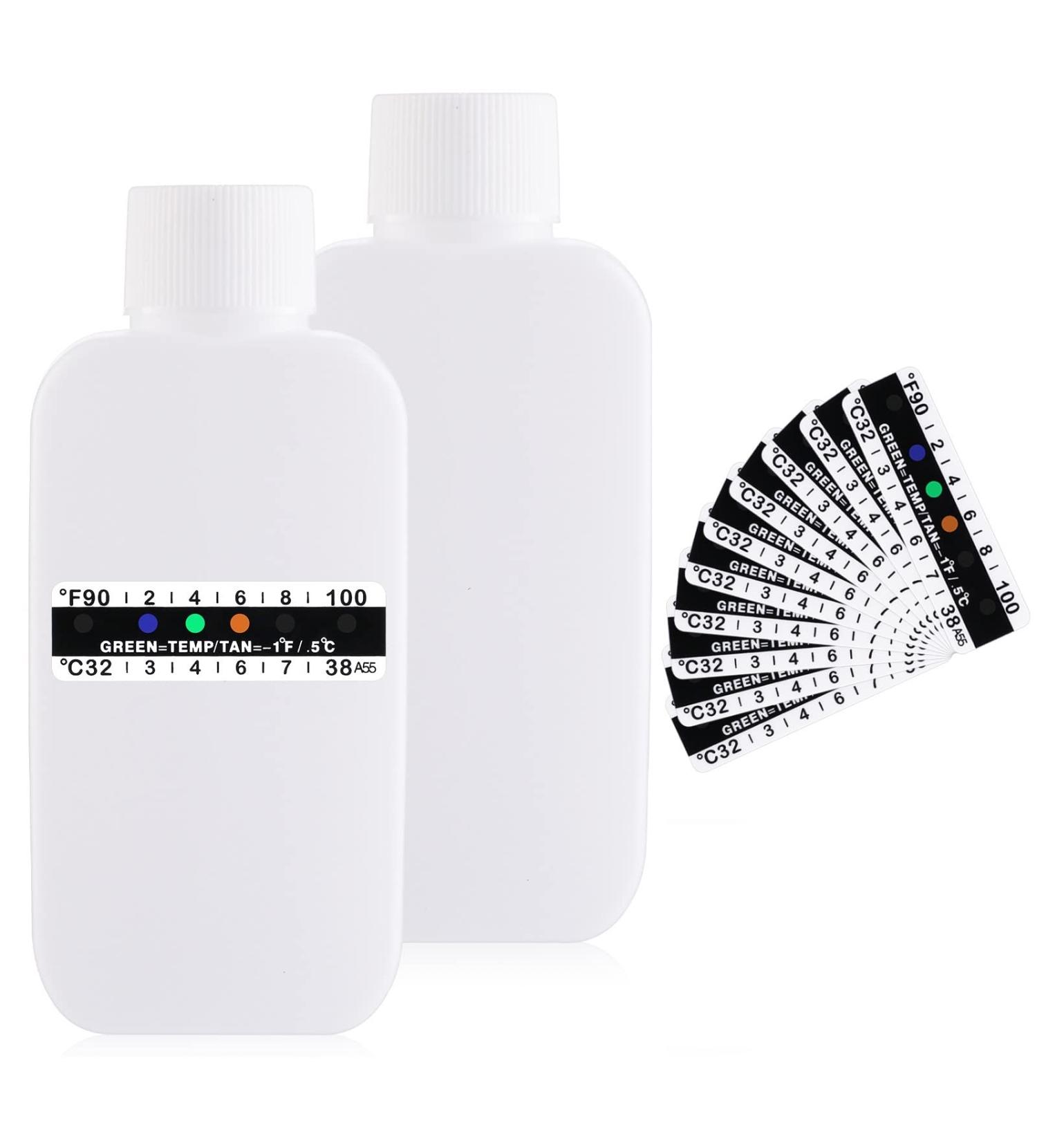 12 Pcs Urine Test Kit with 10 Temperature Strips & 2 Bottles - Complete Urinalysis Set - Buy Online on GoSupps.com