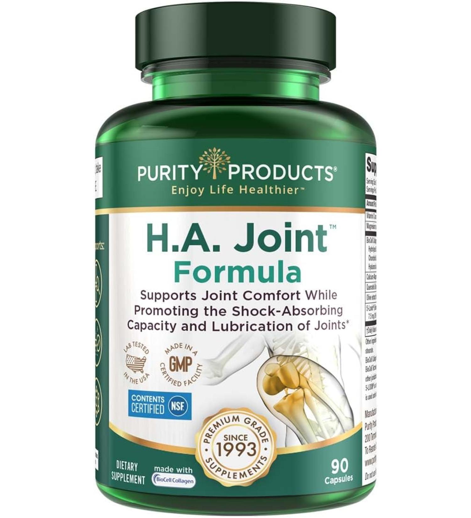 Purity Products H.A. Joint Formula - 90 Capsules for Joint Support & Flexibility - Buy Online on GoSupps.com