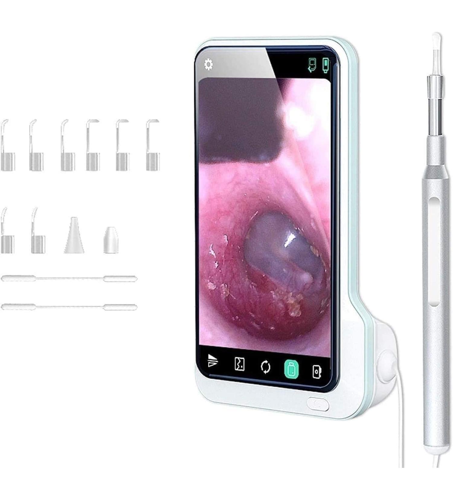 EYEARN Visual Ear Wax Removal Tool with 5-inch Screen | Portable Ear Cleaner Kit with Inspection Camera for Easy Cleaning - Buy Online on GoSupps.com